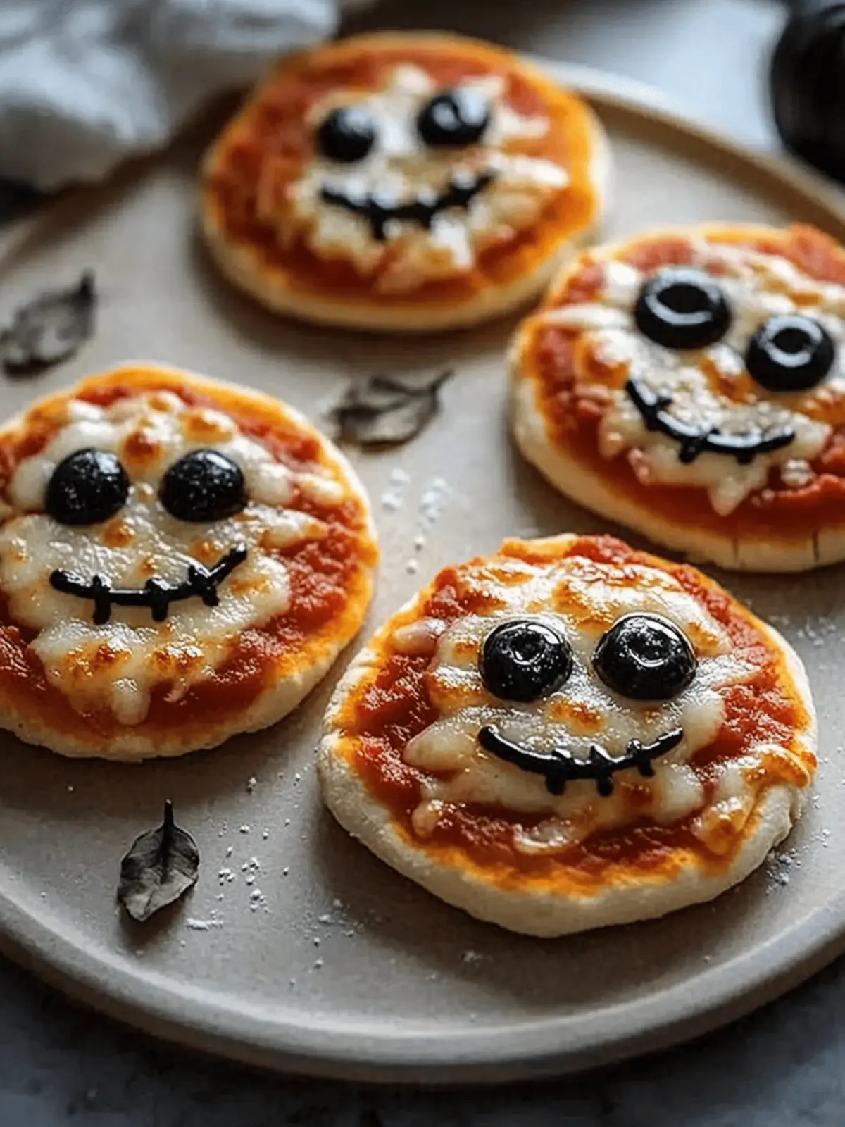Delicious Mini Halloween Pizzas for a Spooky Snack Night 5 Mini Halloween Pizzas