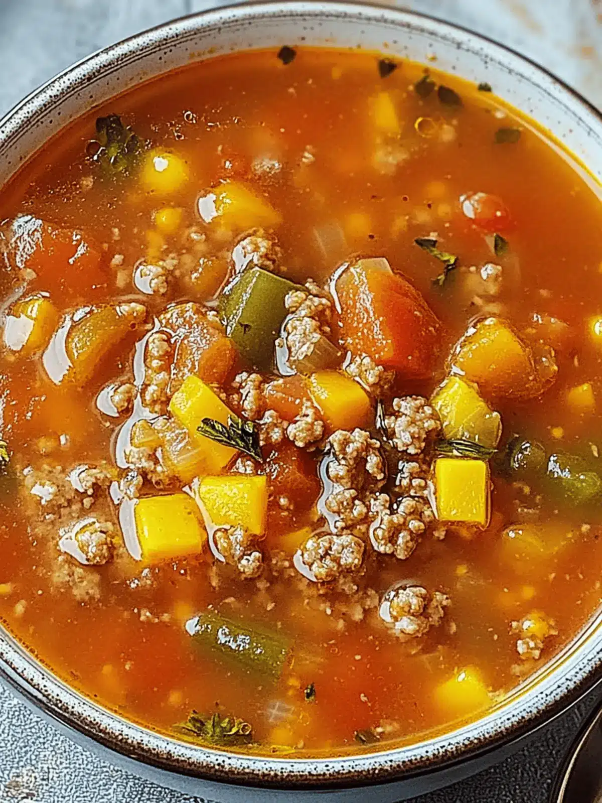 Tomato Hamburger Vegetable Soup: Ultimate Comfort in a Bowl 4 Tomato Hamburger Vegetable Soup