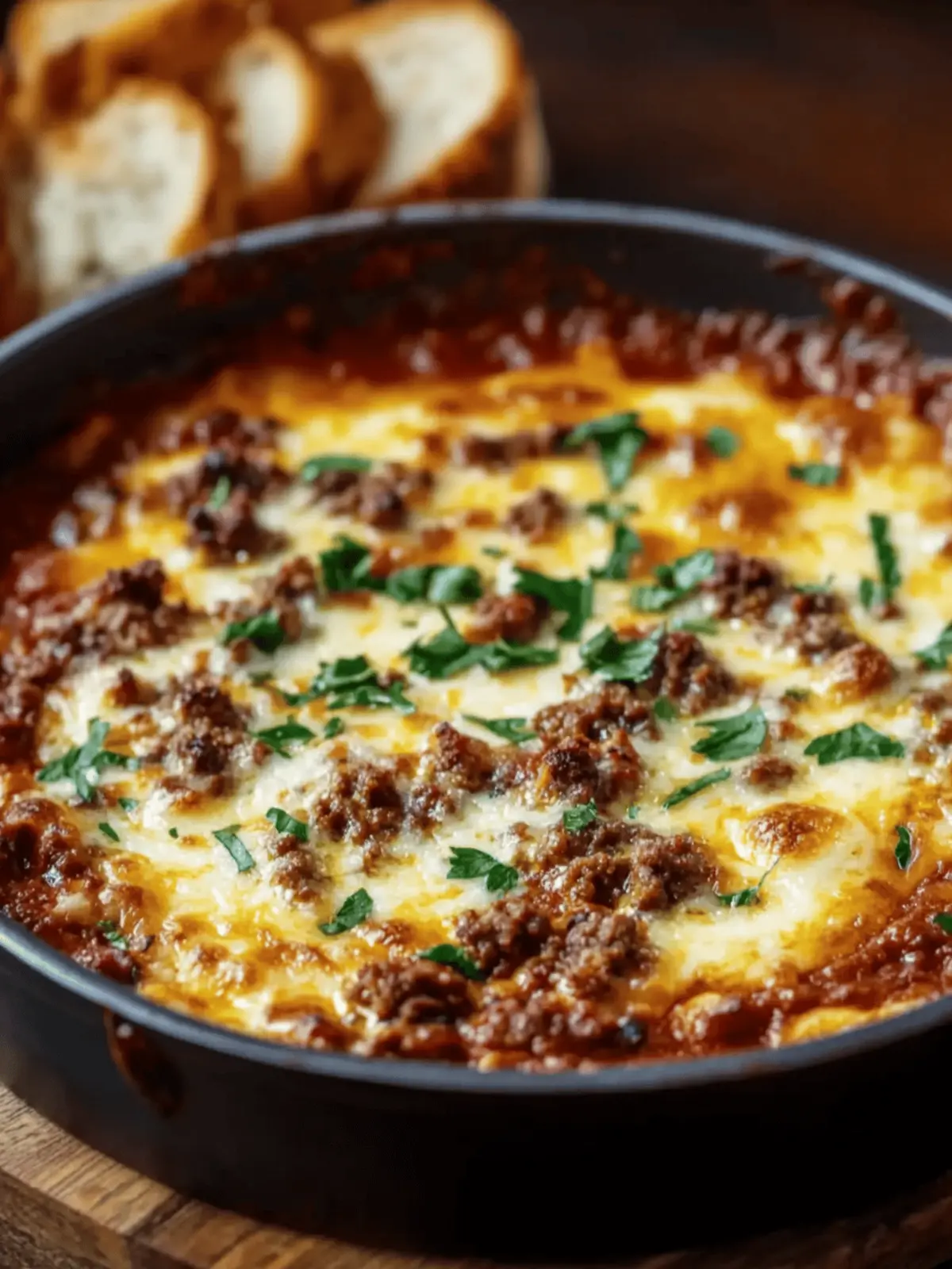Savory Ground Beef Dip That's Perfect for Any Gathering 4 ground beef dip