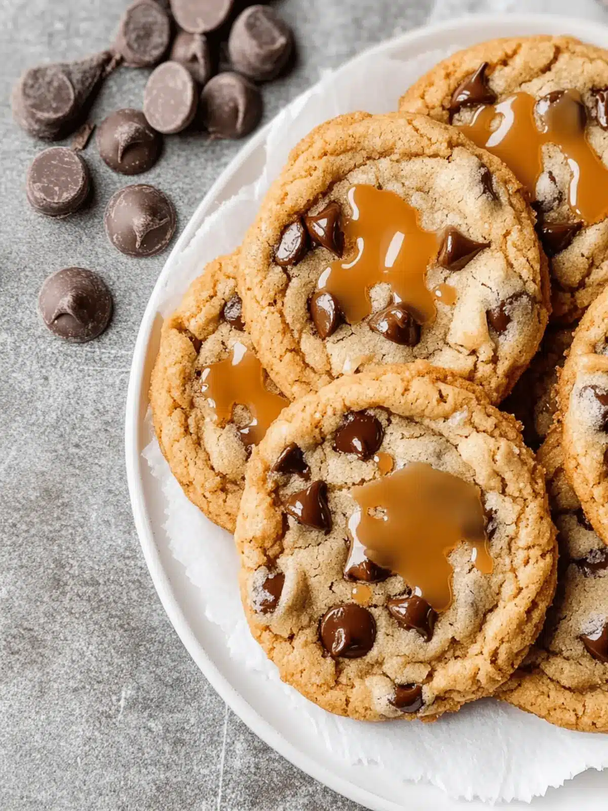 Chewy Caramel Chocolate Chip Cookies that Wow Every Time 3 Caramel Chocolate Chip Cookies