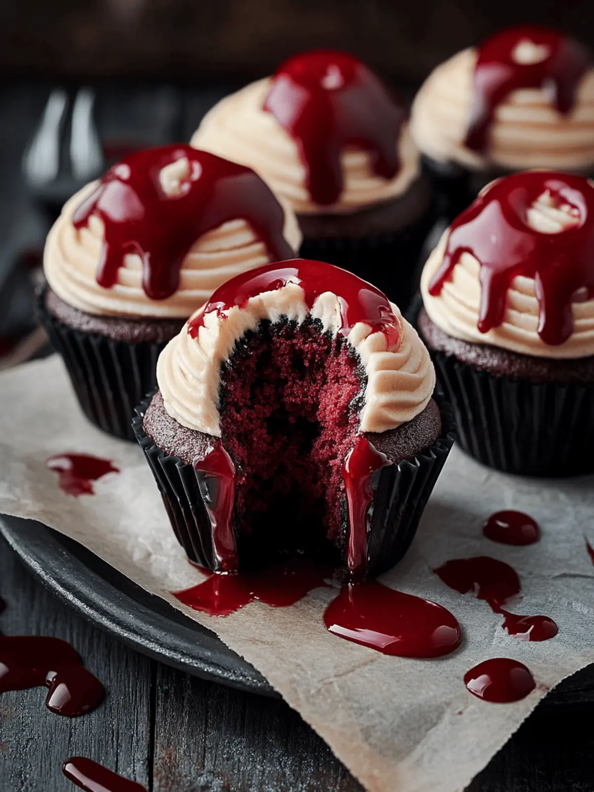 Vampire Bite Halloween Cupcakes: Scream-Worthy Sweet Delights 2 Vampire Bite Halloween Cupcakes