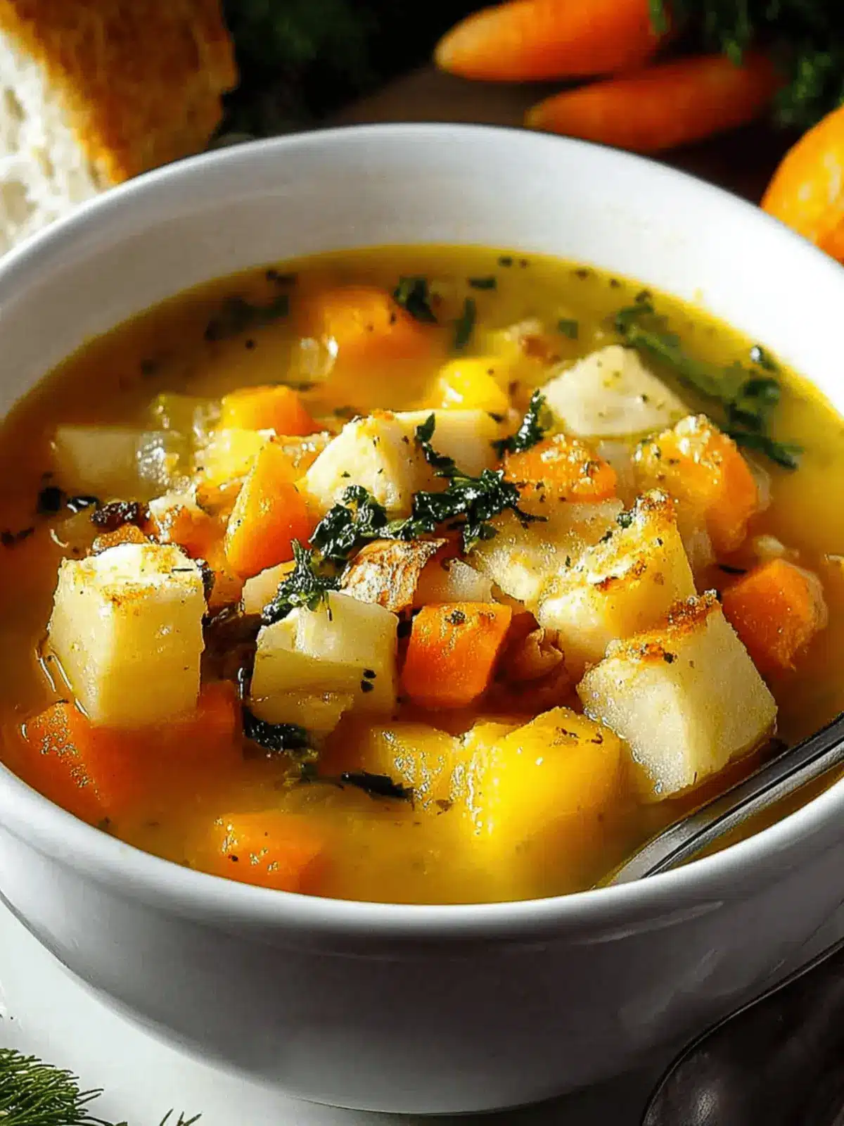 Deliciously Cozy Root Vegetable Soup for Soul-Warming Comfort 4 Root Vegetable Soup