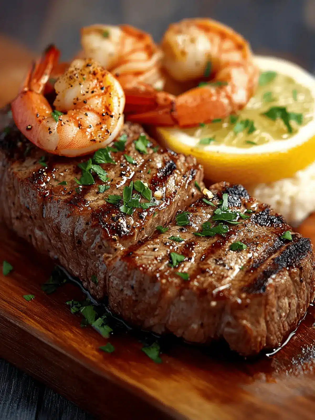 Sizzling Steak and Shrimp: Quick One-Pan Dinner Delight 2 Steak and Shrimp