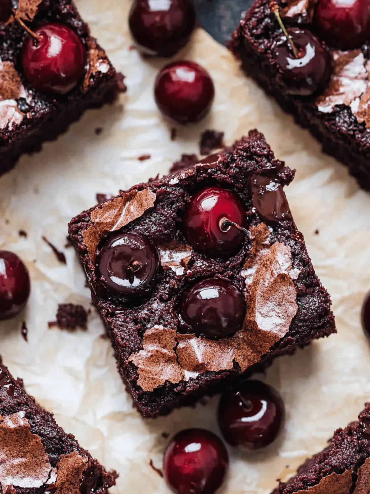 Irresistible Roasted Chocolate Cherry Brownies to Indulge In 3 Roasted Chocolate Cherry Brownies