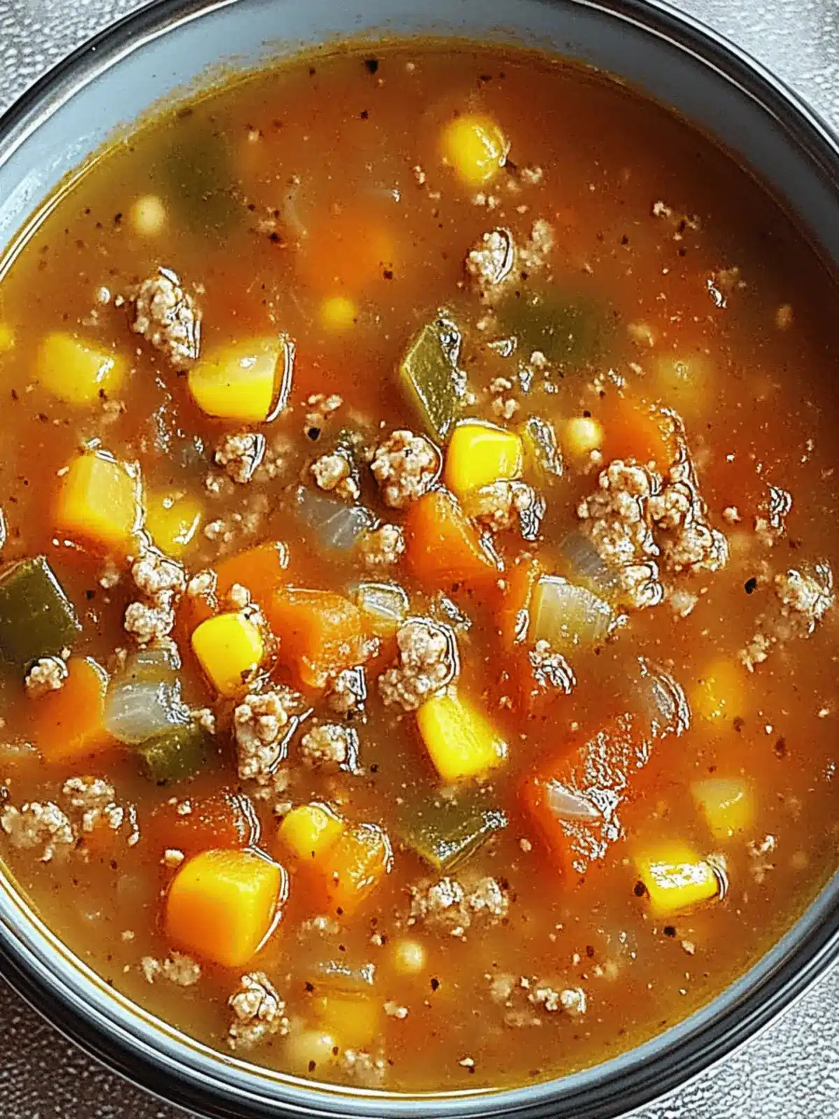 Tomato Hamburger Vegetable Soup: Ultimate Comfort in a Bowl 3 Tomato Hamburger Vegetable Soup
