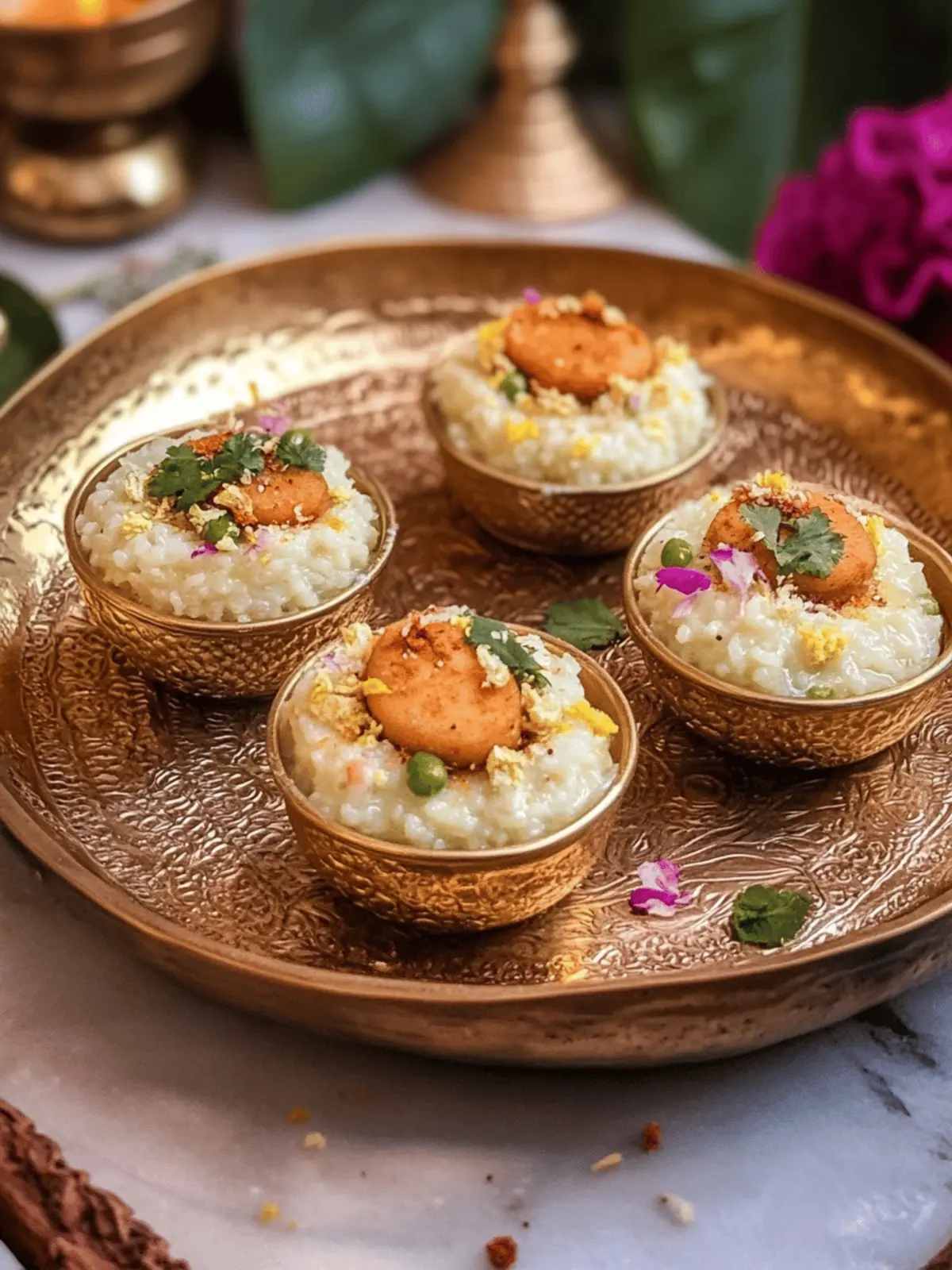 Sitaphal Phirni in Motichoor Cups - A Festive Delight! 3 Sitaphal Phirni In Motichoor Cups – Custard Apple Rice Pudding