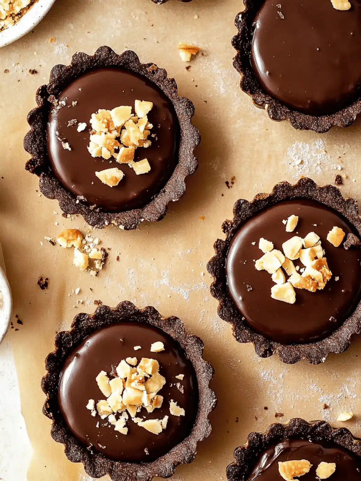 Decadent Mini Chocolate Tarts That Melt in Your Mouth 4 Mini Chocolate Tarts