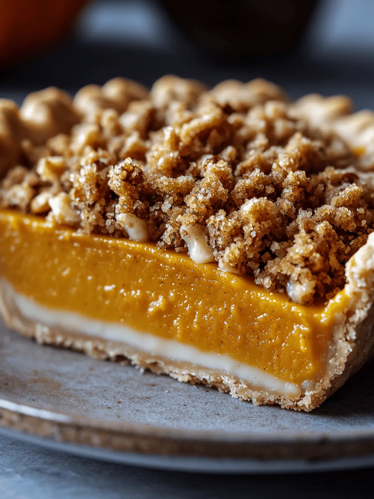 Bourbon Pumpkin Pie with Salted Brown Butter Pecan Magic 5 Bourbon Pumpkin Pie with a Salted Brown Butter Pecan Streusel