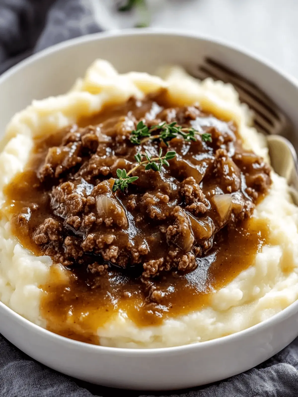Ground Beef and Gravy Over Mashed Potatoes for Cozy Nights 3 Ground Beef and Gravy Over Mashed Potatoes