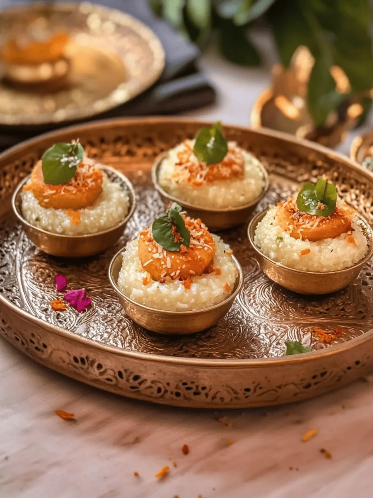 Sitaphal Phirni in Motichoor Cups - A Festive Delight! 4 Sitaphal Phirni In Motichoor Cups – Custard Apple Rice Pudding