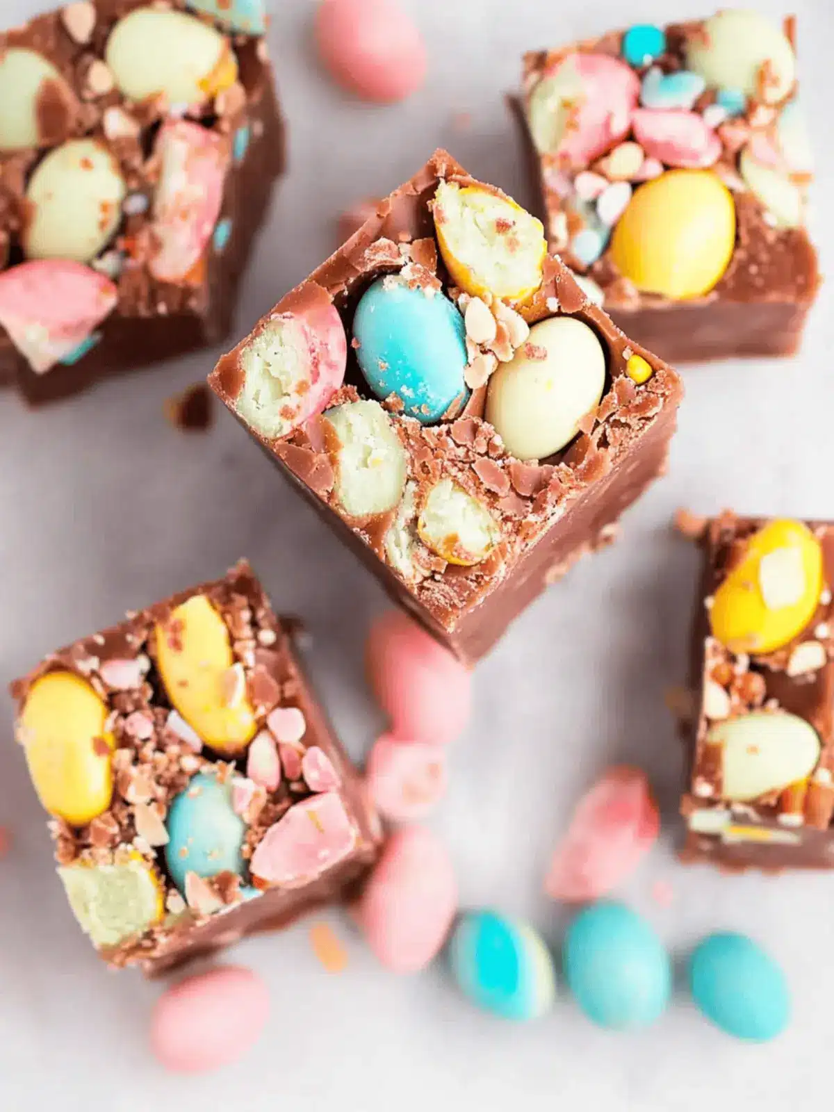 Creamy Robin Egg Fudge: 3 Ingredients of Easter Delight 3 Robin Egg Fudge
