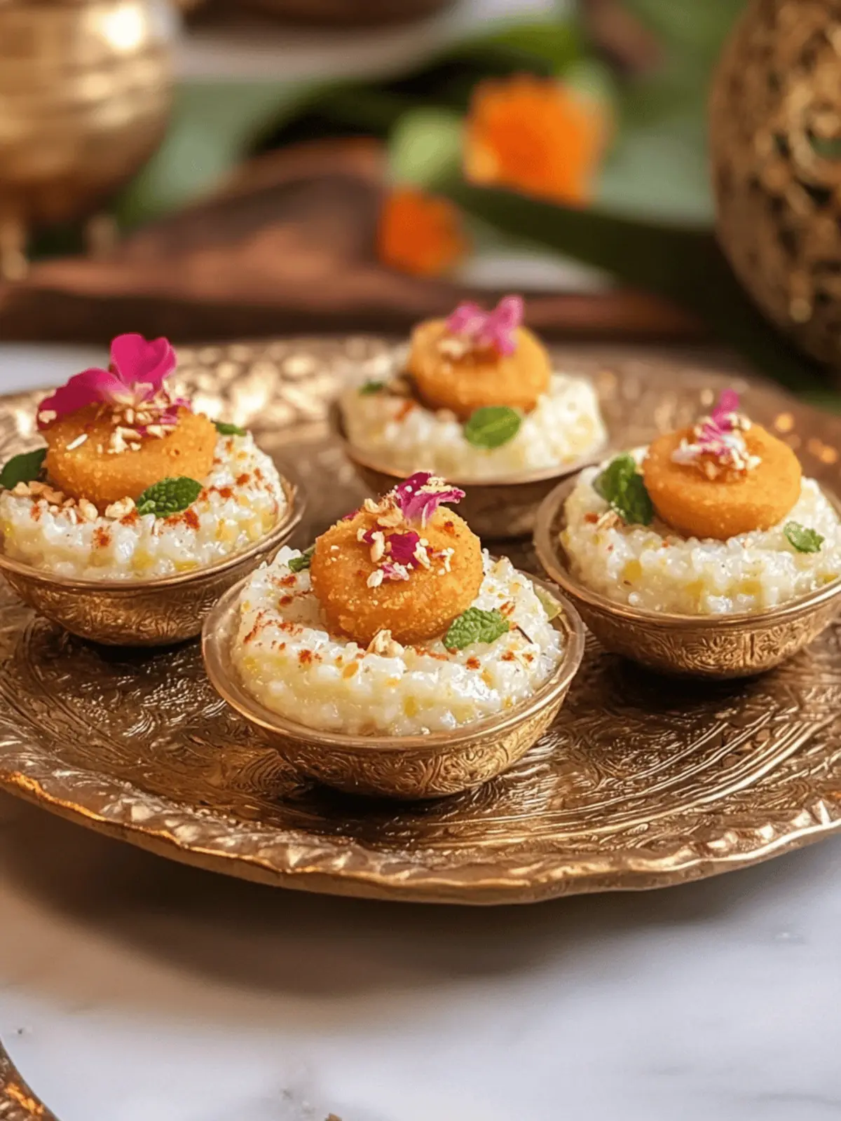 Sitaphal Phirni in Motichoor Cups - A Festive Delight! 5 Sitaphal Phirni In Motichoor Cups – Custard Apple Rice Pudding