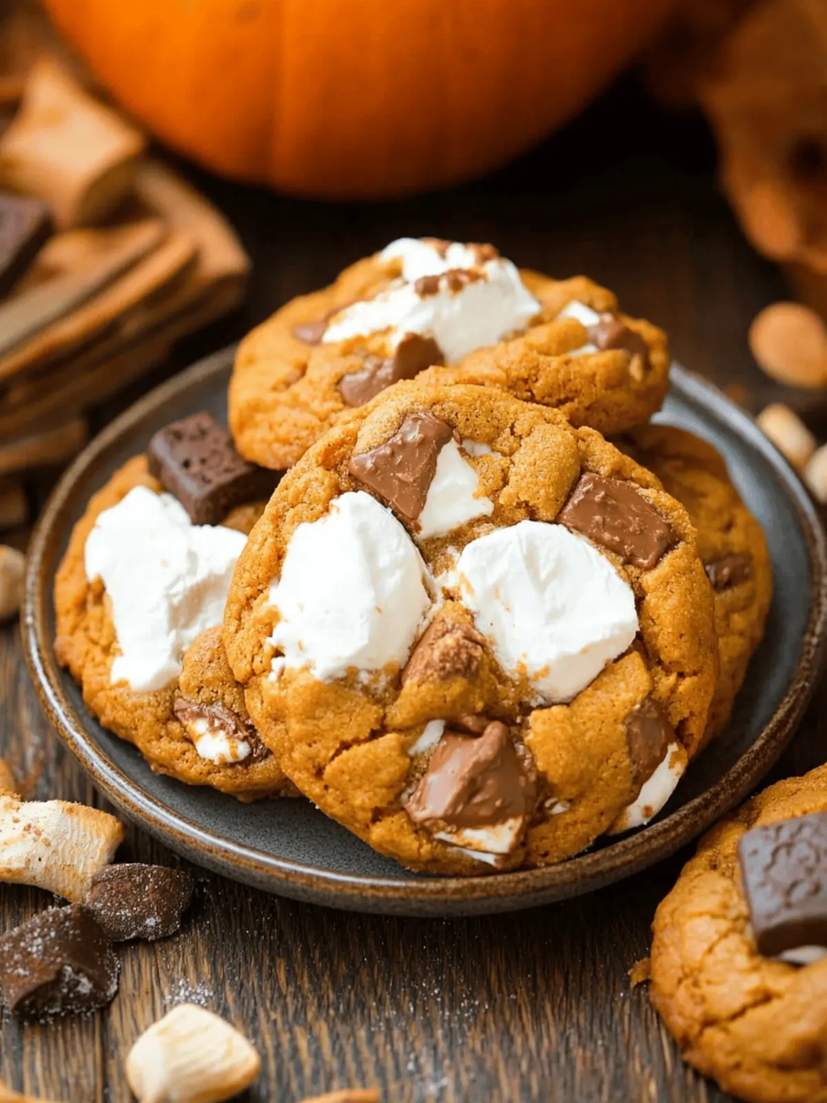 Pumpkin S’mores Cookies That Will Warm Your Fall Evenings 4 Pumpkin S’mores Cookies