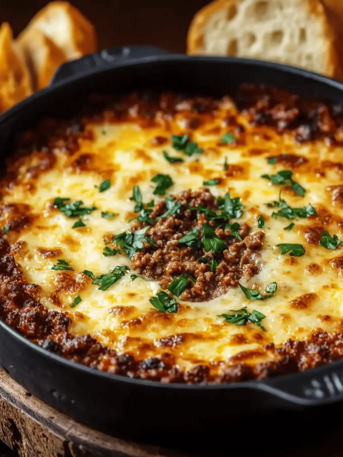 Savory Ground Beef Dip That's Perfect for Any Gathering 2 ground beef dip