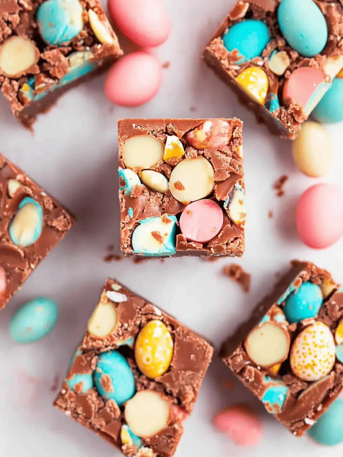 Creamy Robin Egg Fudge: 3 Ingredients of Easter Delight 2 Robin Egg Fudge