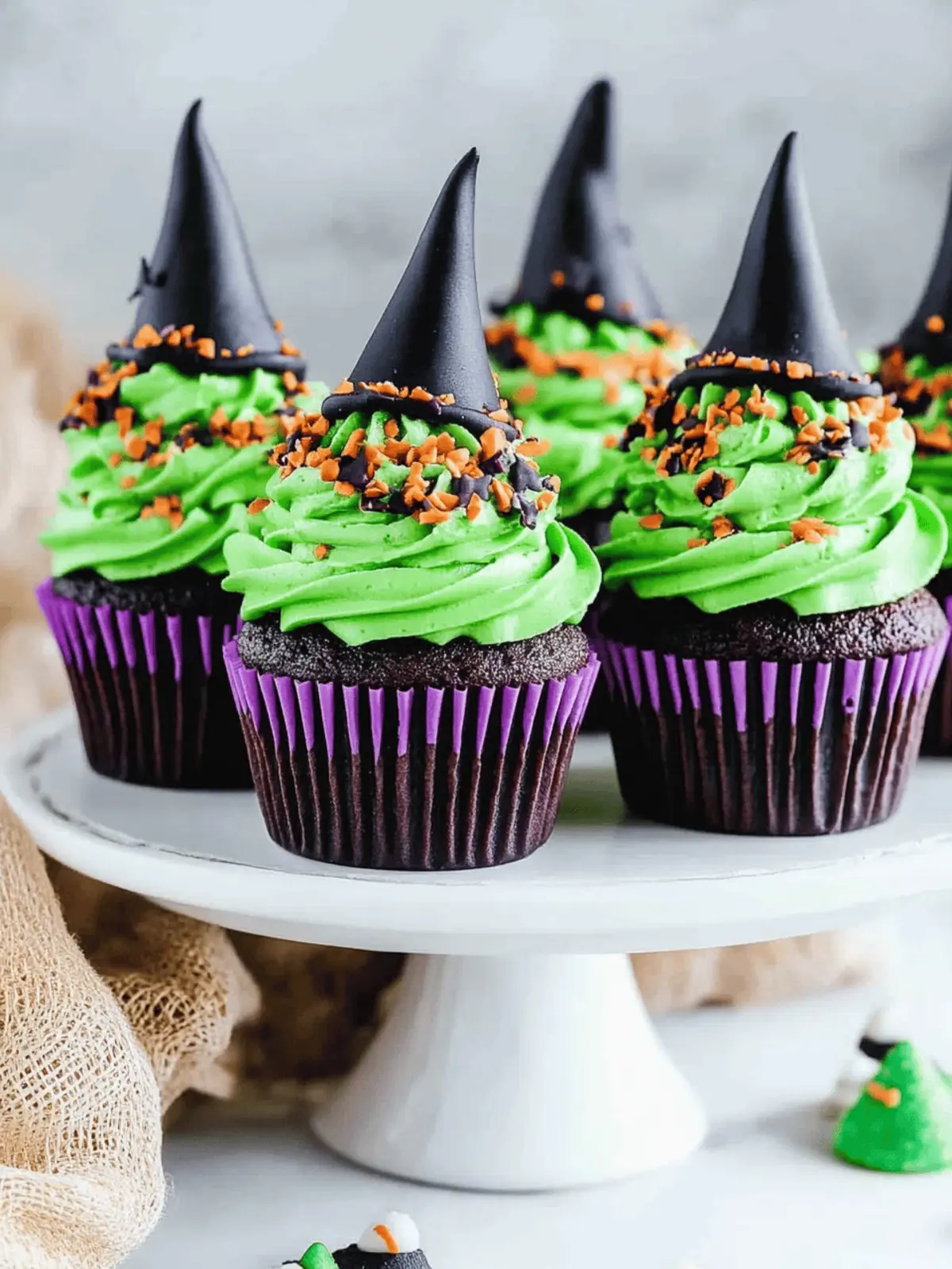 Witch Hat Cupcakes: Hauntingly Delicious Halloween Delights 5 Witch Hat Cupcakes