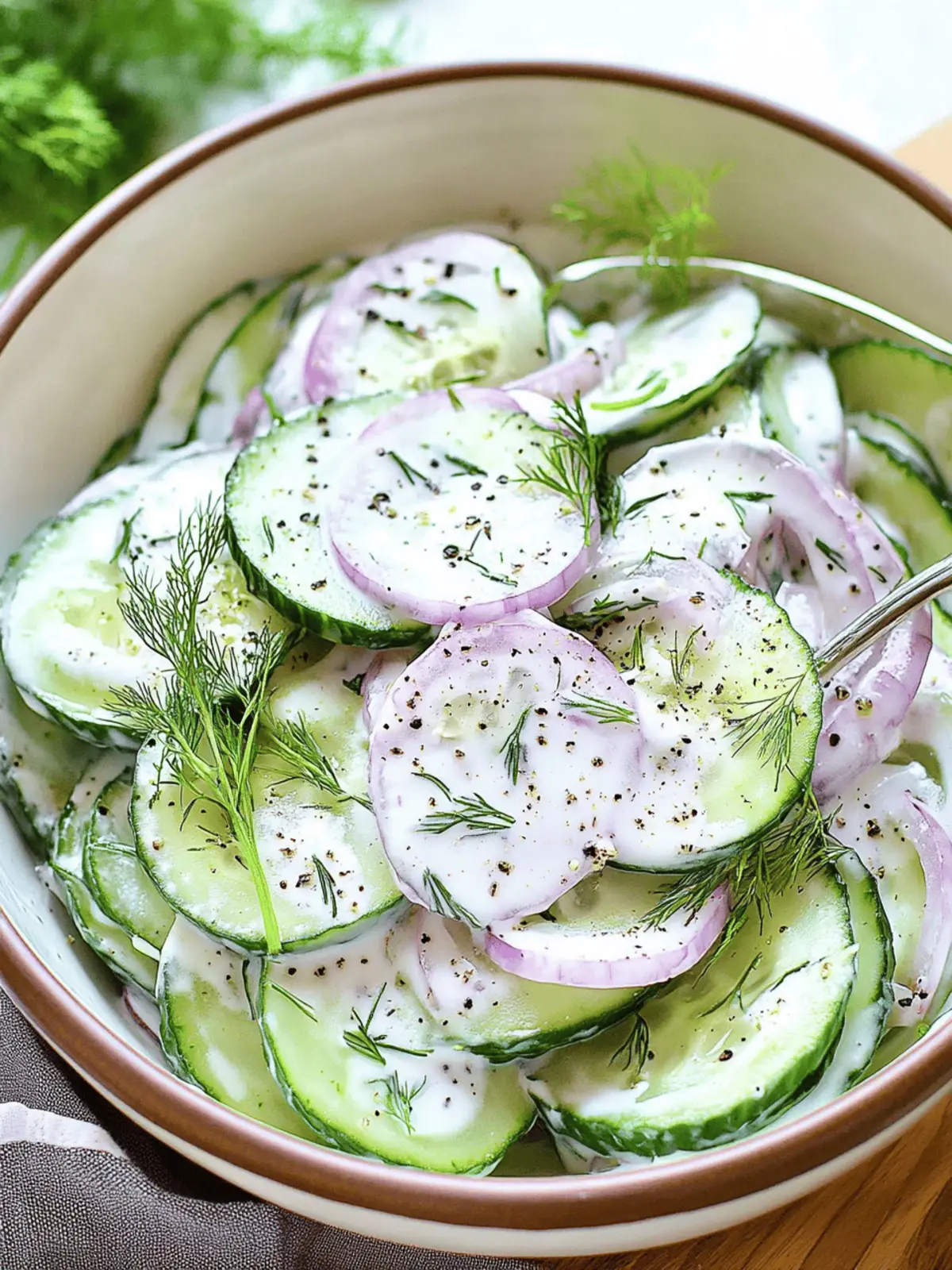 Delight in Freshness with Easy Creamy Cucumber Salad 5 Creamy Cucumber Salad