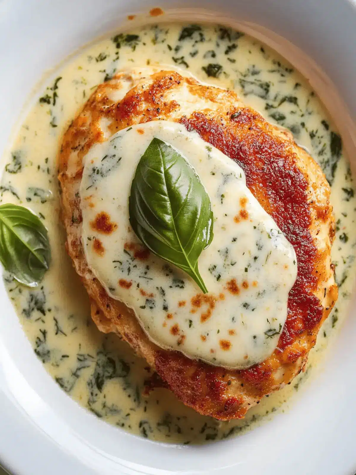Mozzarella Chicken in Basil Cream Sauce for Effortless Weeknight Eats 2 Mozzarella Chicken in Basil Cream Sauce