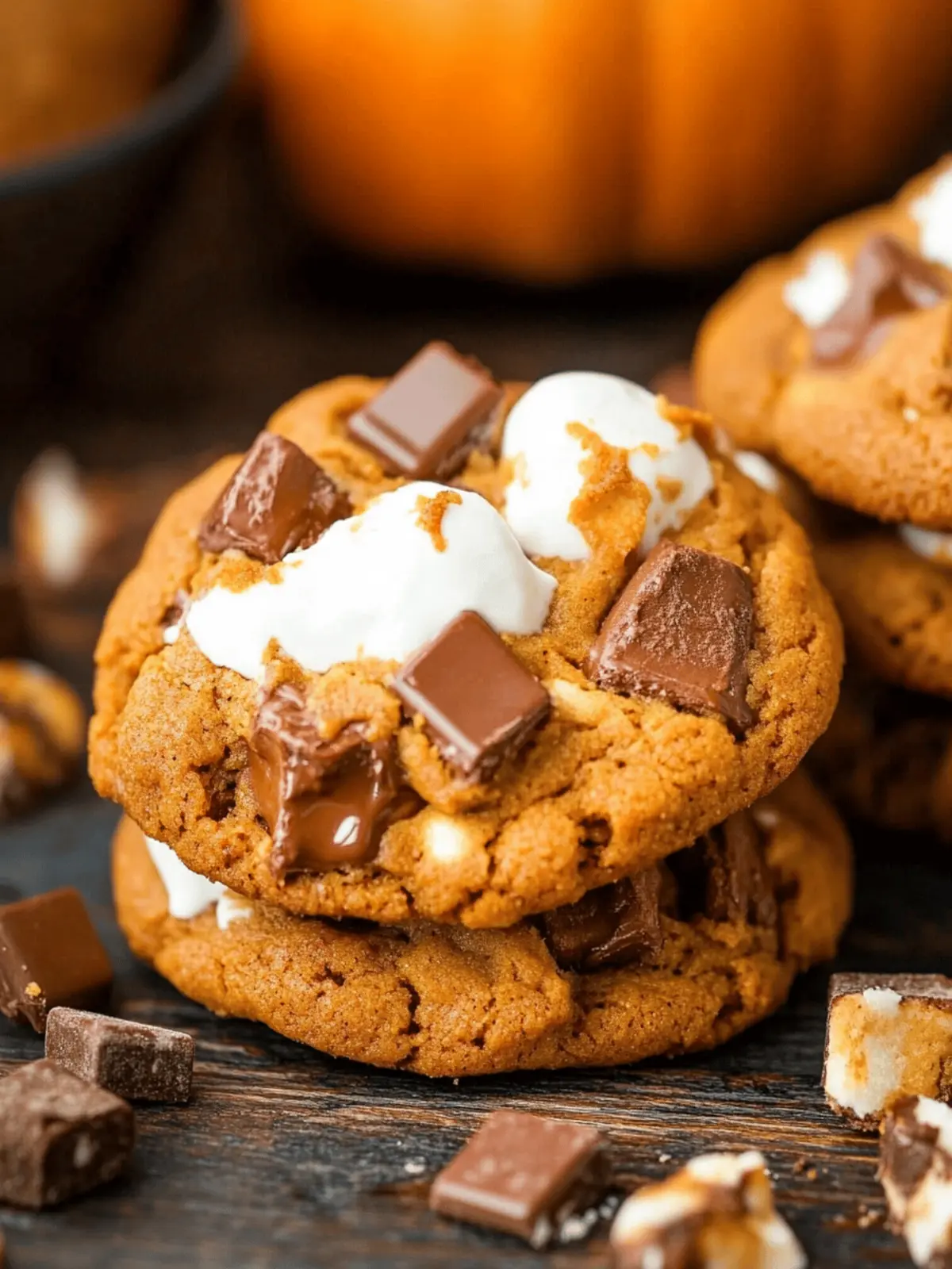 Pumpkin S’mores Cookies That Will Warm Your Fall Evenings 5 Pumpkin S’mores Cookies
