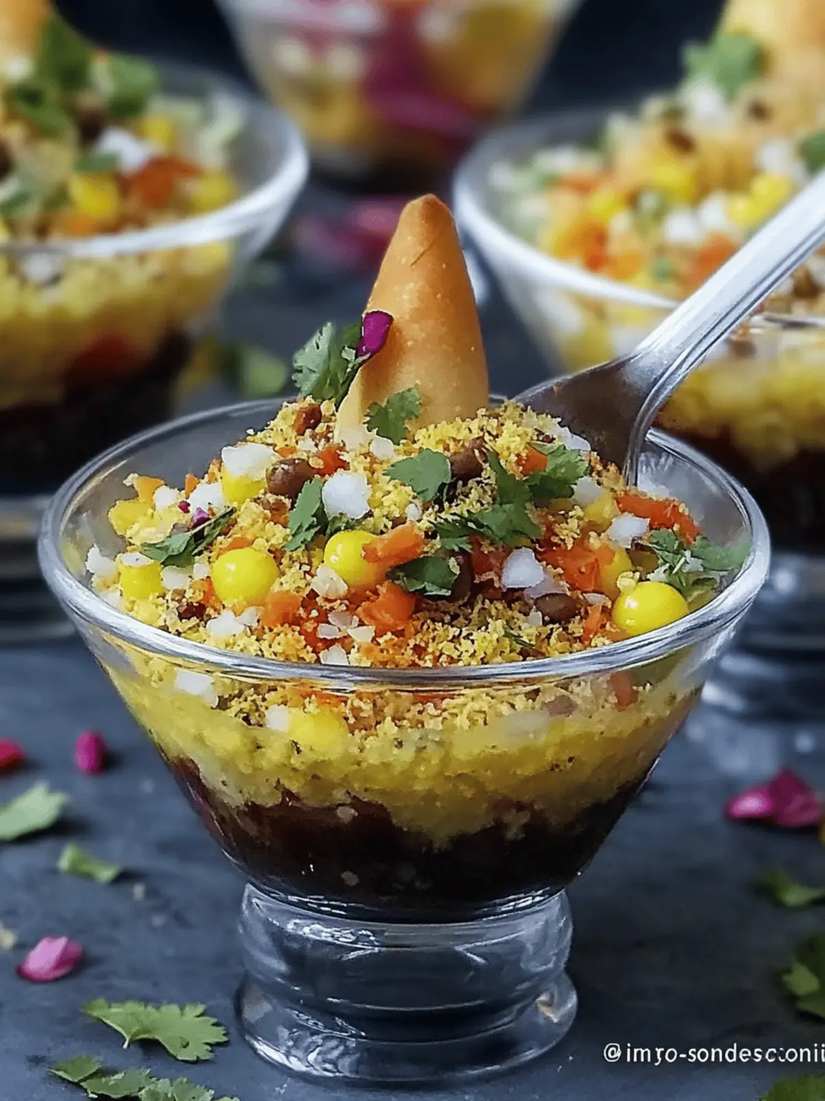 Deconstructed Samosa Chaat Cups Perfect for Your Next Party 3 Deconstructed Samosa Chaat