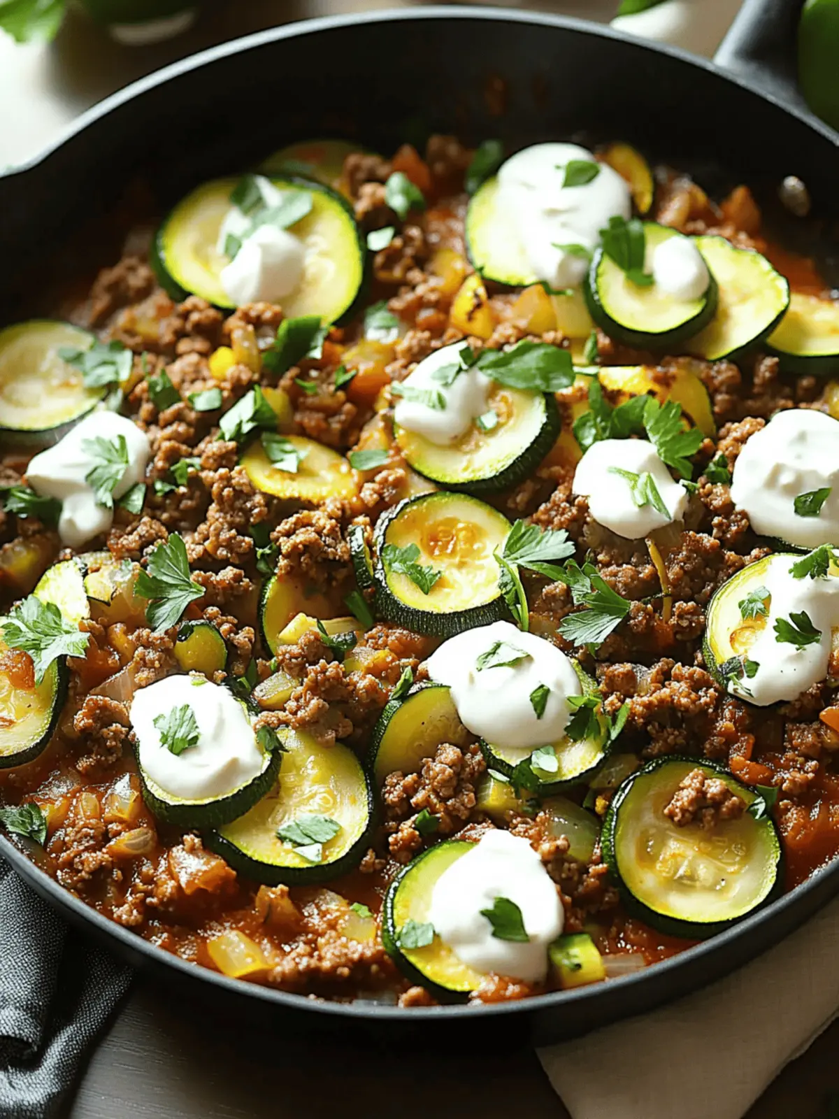 Zucchini and Ground Beef Skillet: Quick, Flavor-Packed Meal 4 Zucchini and Ground Beef Skillet