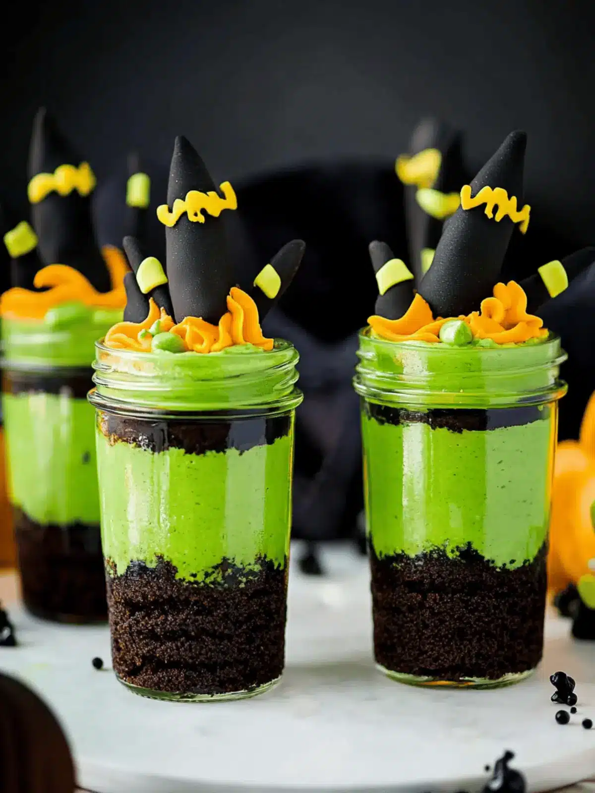 Witches' Brew Halloween Cake Jars: Spooktacular Treats to Make 5 Witches' Brew Halloween Cake Jars