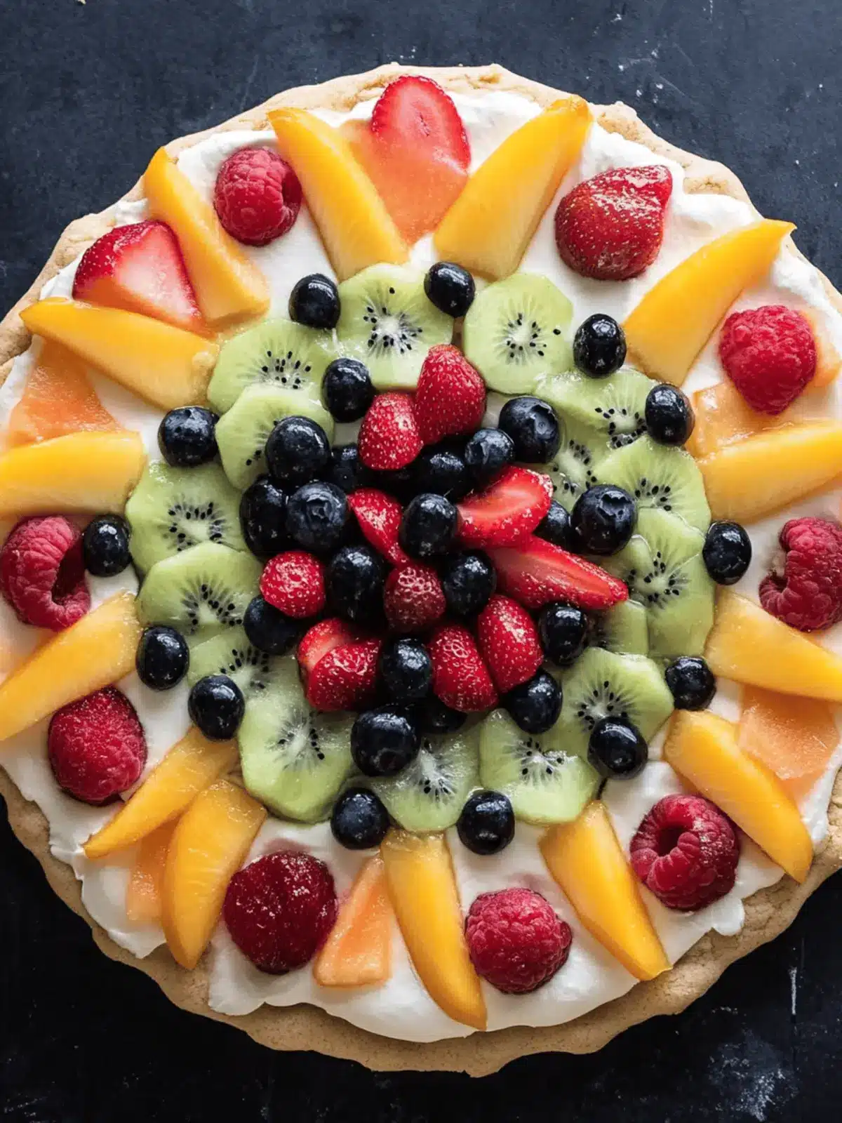 Delicious Fruit Pizza with Cream Cheese for Happy Celebrations 4 Fruit Pizza with Cream Cheese