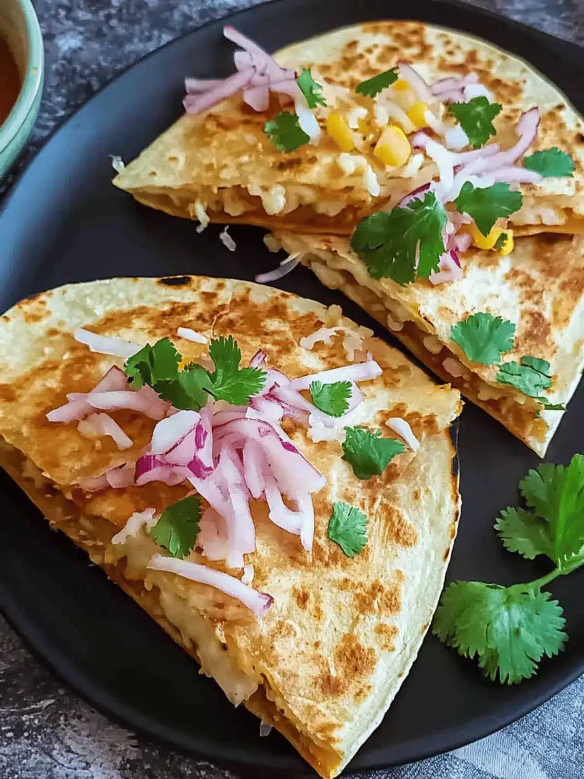 Pav Bhaji Quesadillas: Quick and Flavorful Fusion Delight 2 Pav Bhaji Quesadillas