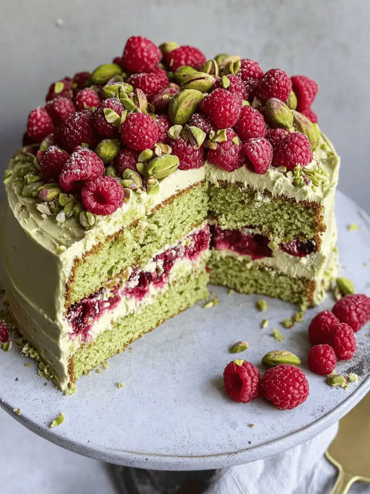 Pistachio Raspberry Cake: A Showstopper for Any Celebration 3 Pistachio Raspberry Cake