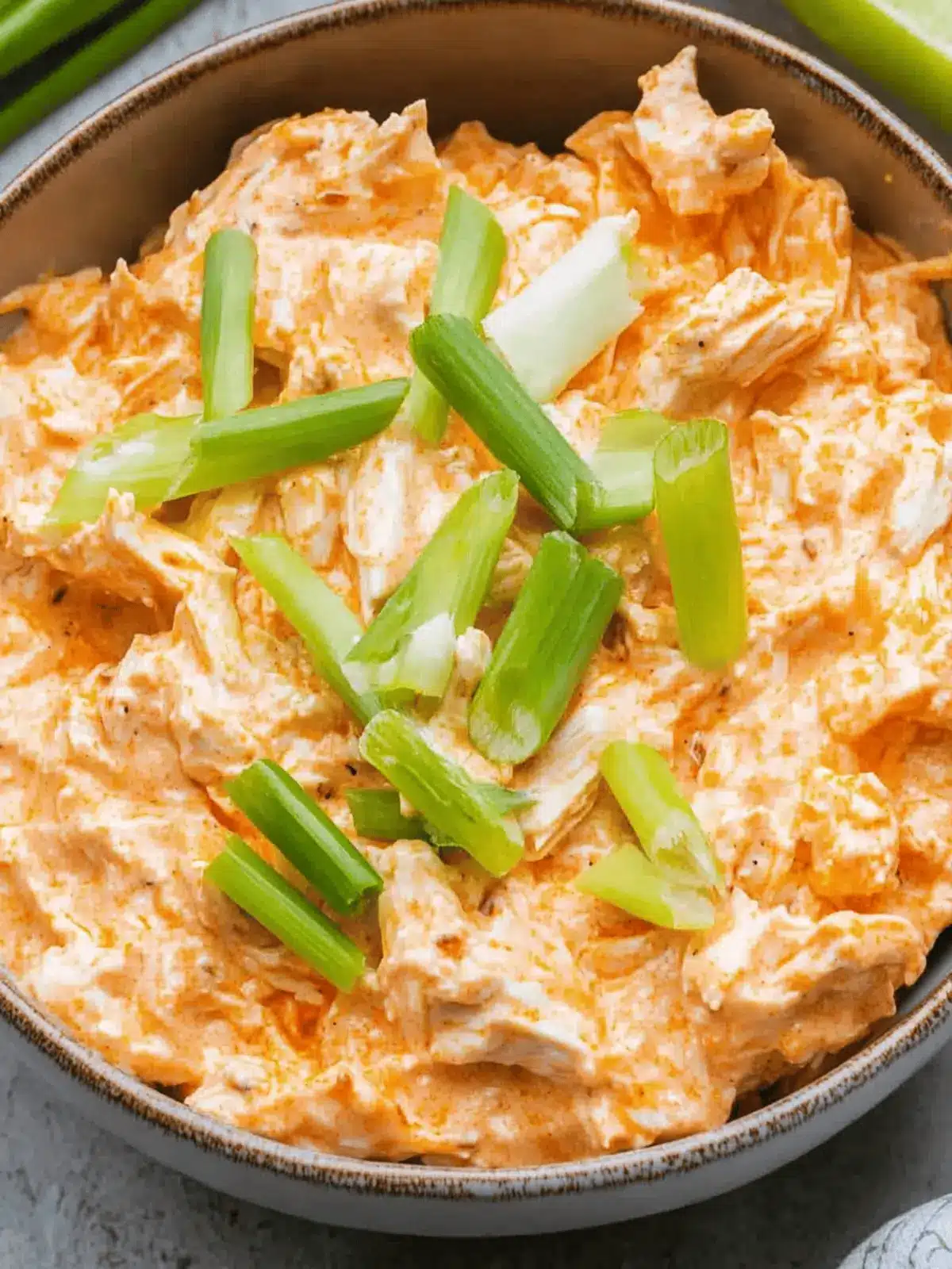 Delicious High Protein Buffalo Chicken Dip for Guilt-Free Snacking 3 High Protein Buffalo Chicken Dip