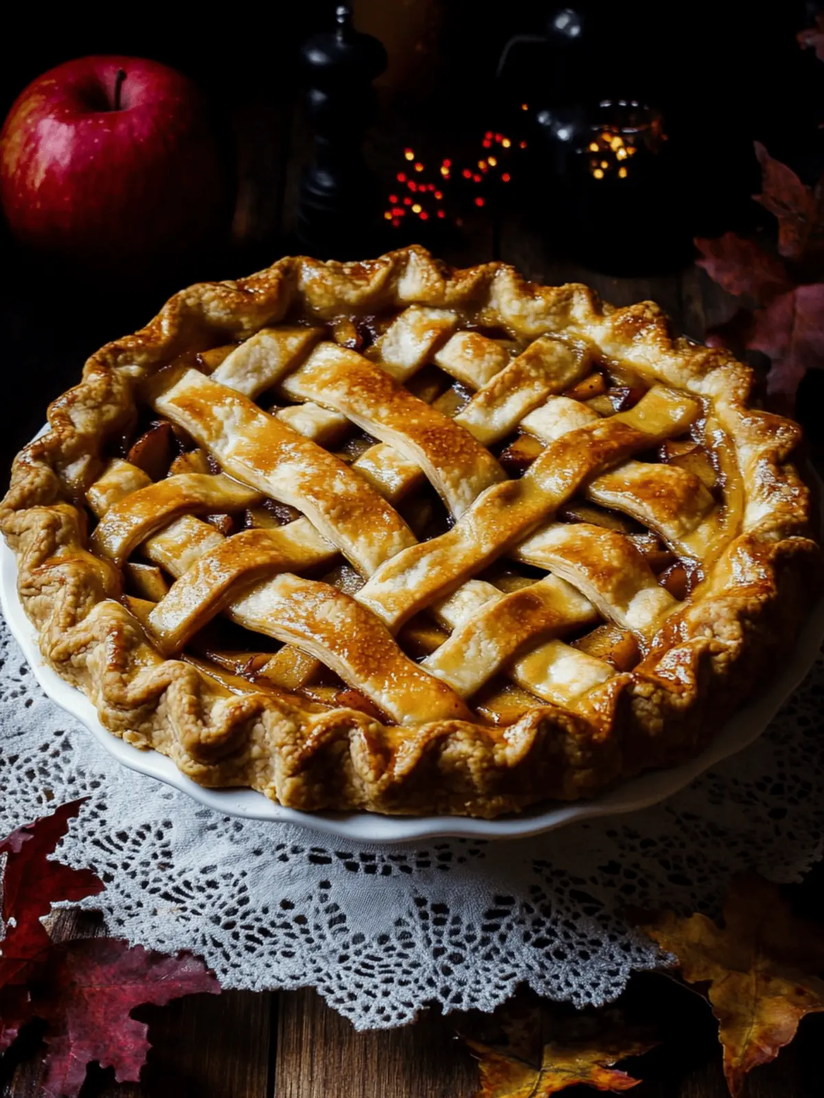 Toffee Apple Pie with Vanilla Custard for Ultimate Indulgence 3 Toffee Apple Pie with Vanilla Custard