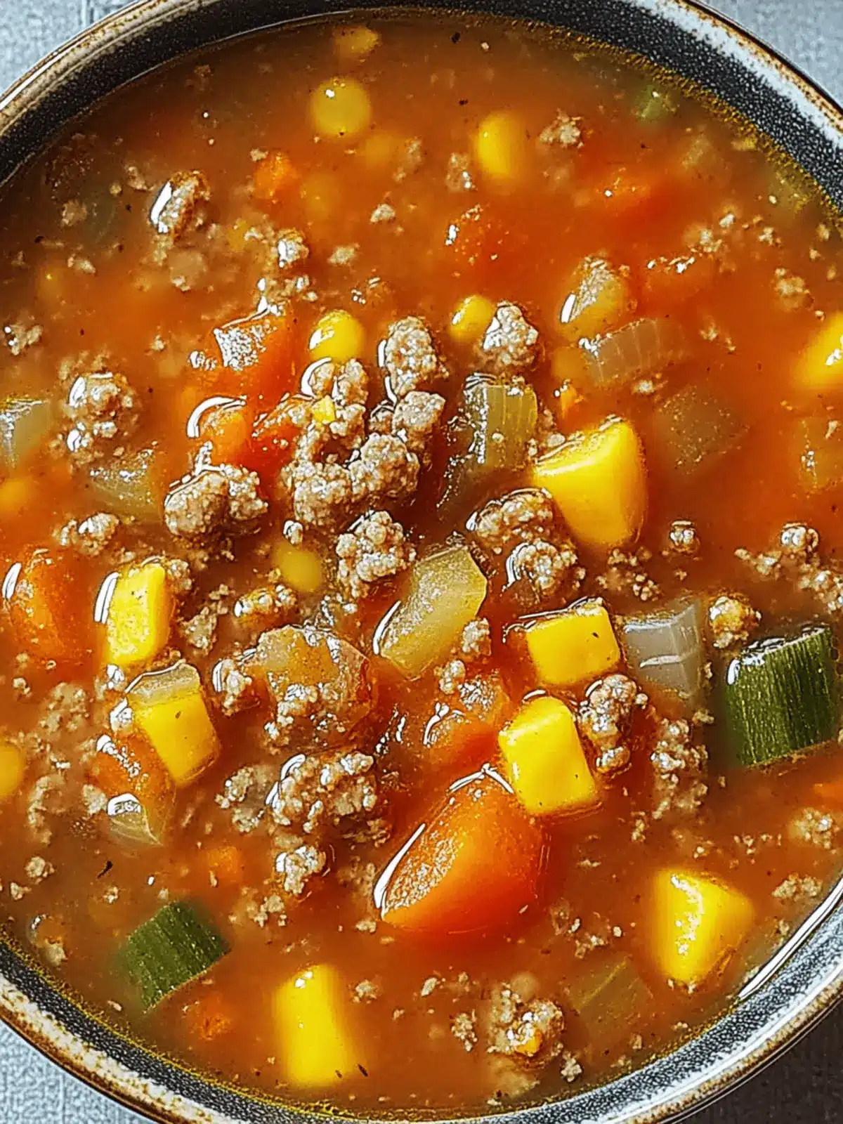 Tomato Hamburger Vegetable Soup: Ultimate Comfort in a Bowl 2 Tomato Hamburger Vegetable Soup