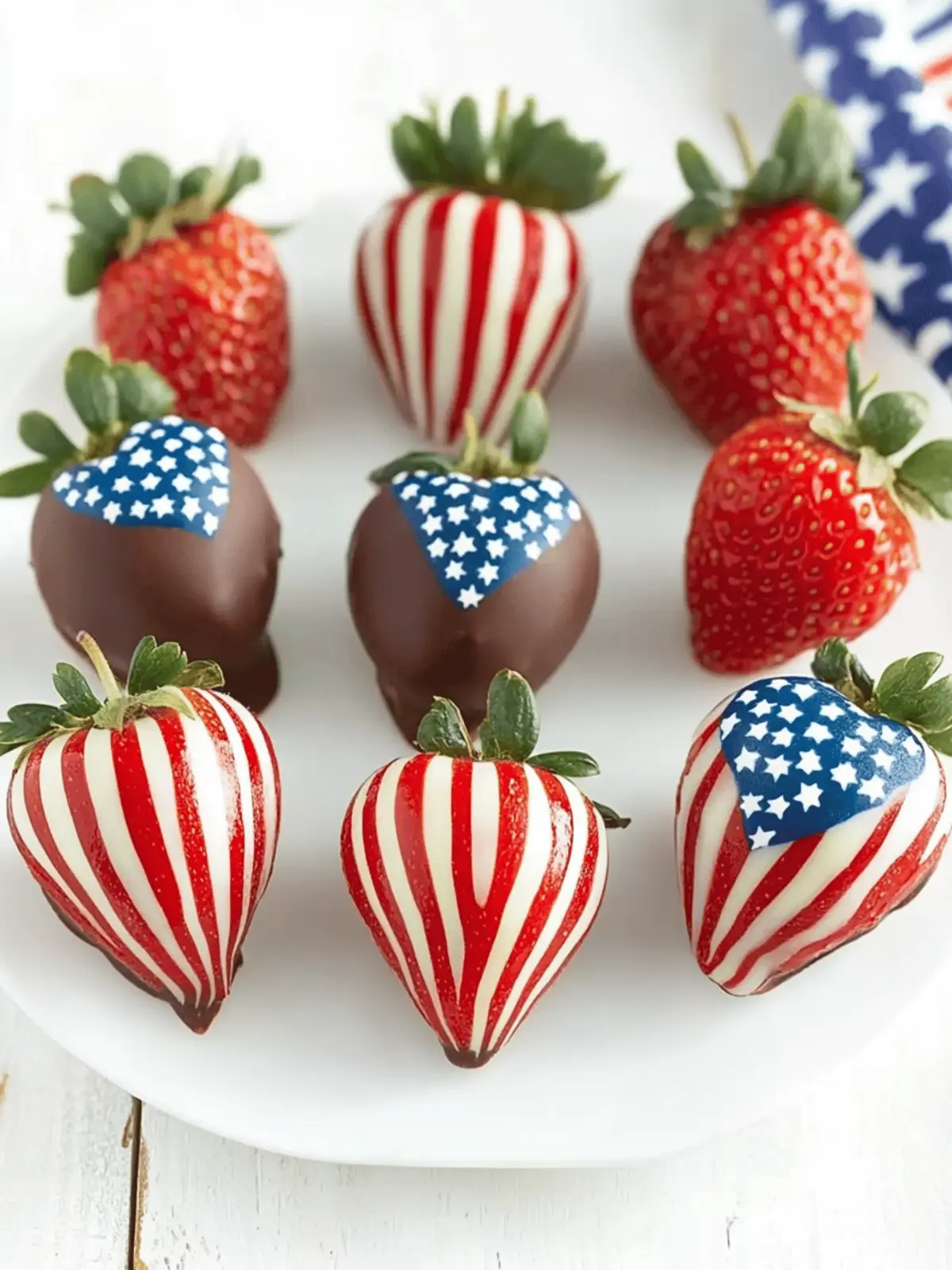 Patriotic Chocolate-Covered Strawberries for Easy Festive Fun 4 Patriotic Chocolate-Covered Strawberries