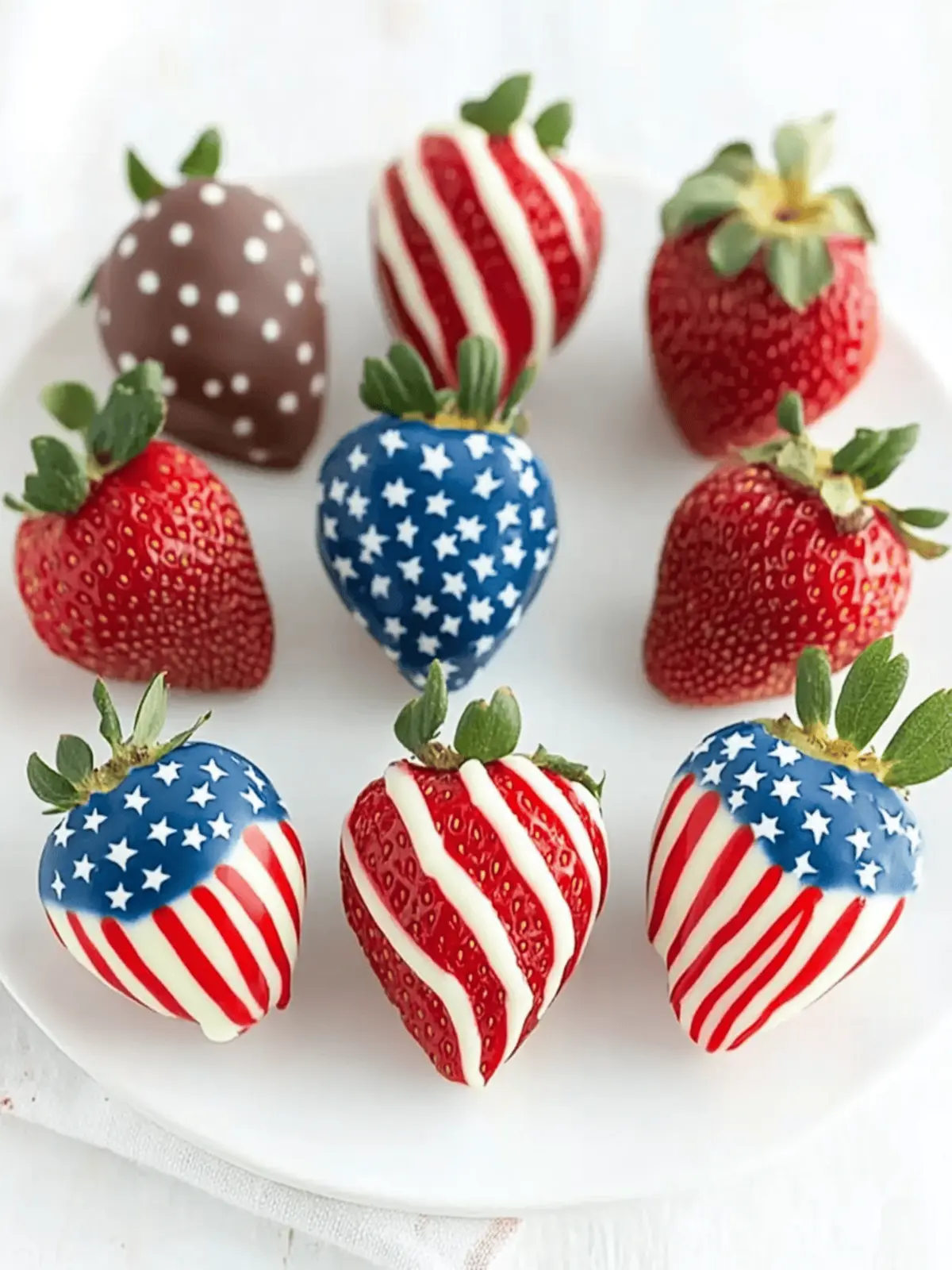 Patriotic Chocolate-Covered Strawberries for Easy Festive Fun 3 Patriotic Chocolate-Covered Strawberries