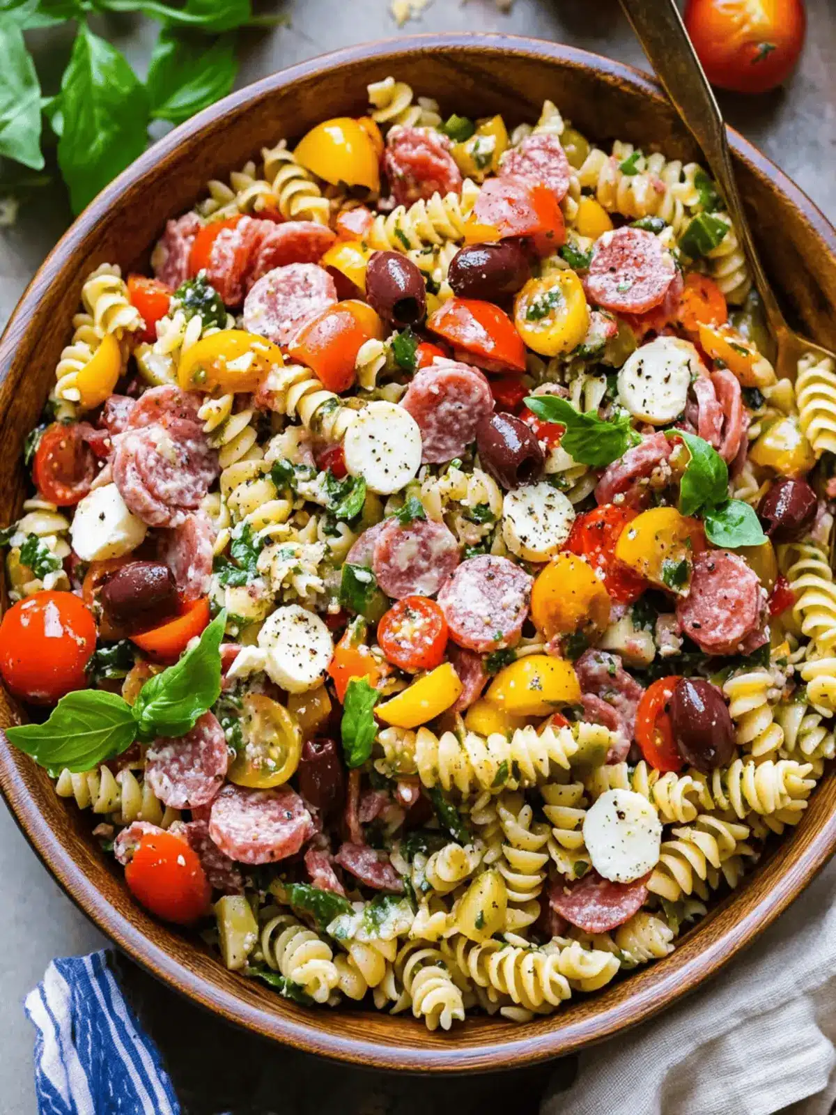 Italian Antipasto Pasta Salad: Summer's Flavorful Triumph 4 Italian Antipasto Pasta Salad