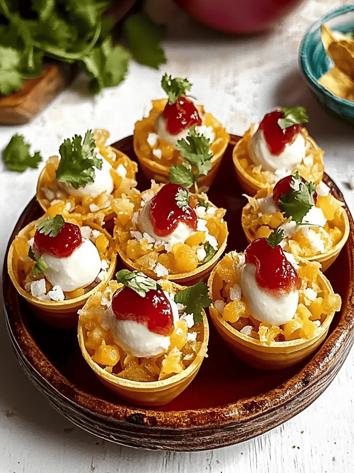 Healthy Papdi Chaat Appetizer Cups for Flavor-Packed Fun 4 Papdi Chaat Appetizer Cups