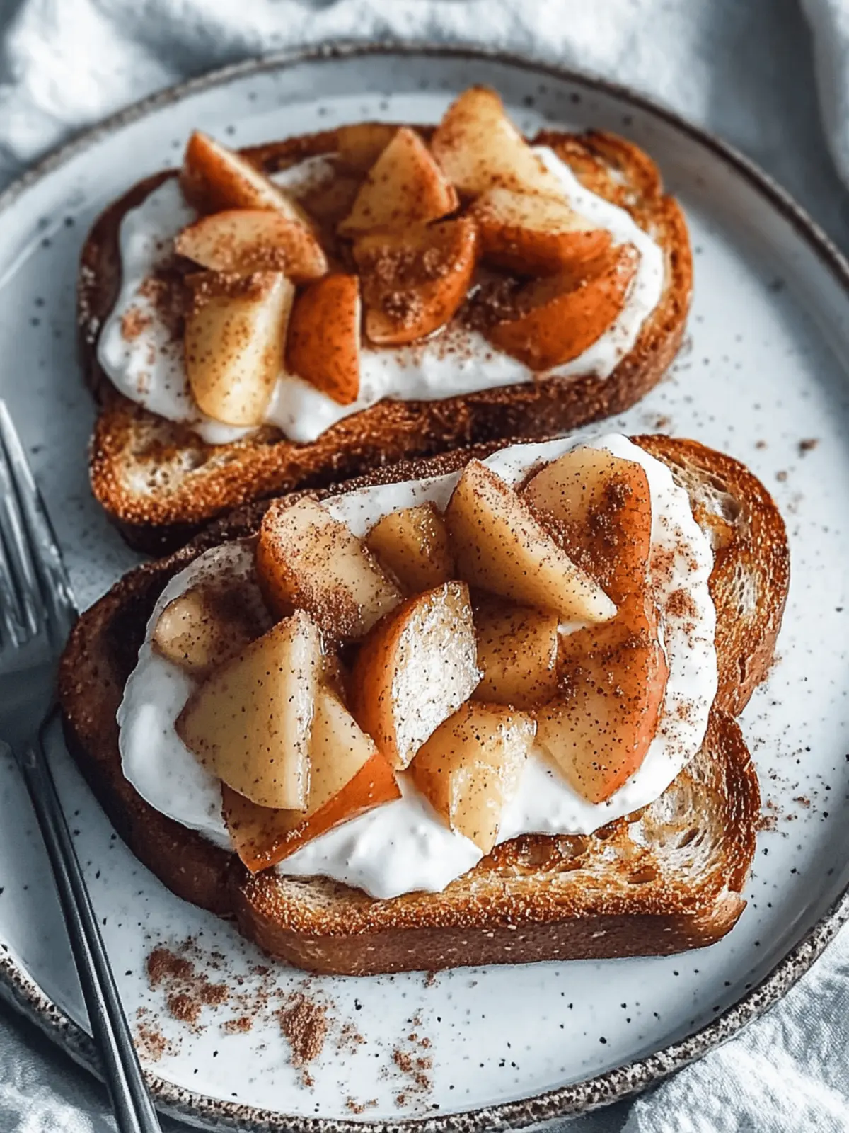 Sautéed Cinnamon Apples and Yogurt Toast for a Cozy Morning 3 Sautéed Cinnamon Apples and Yogurt Toast