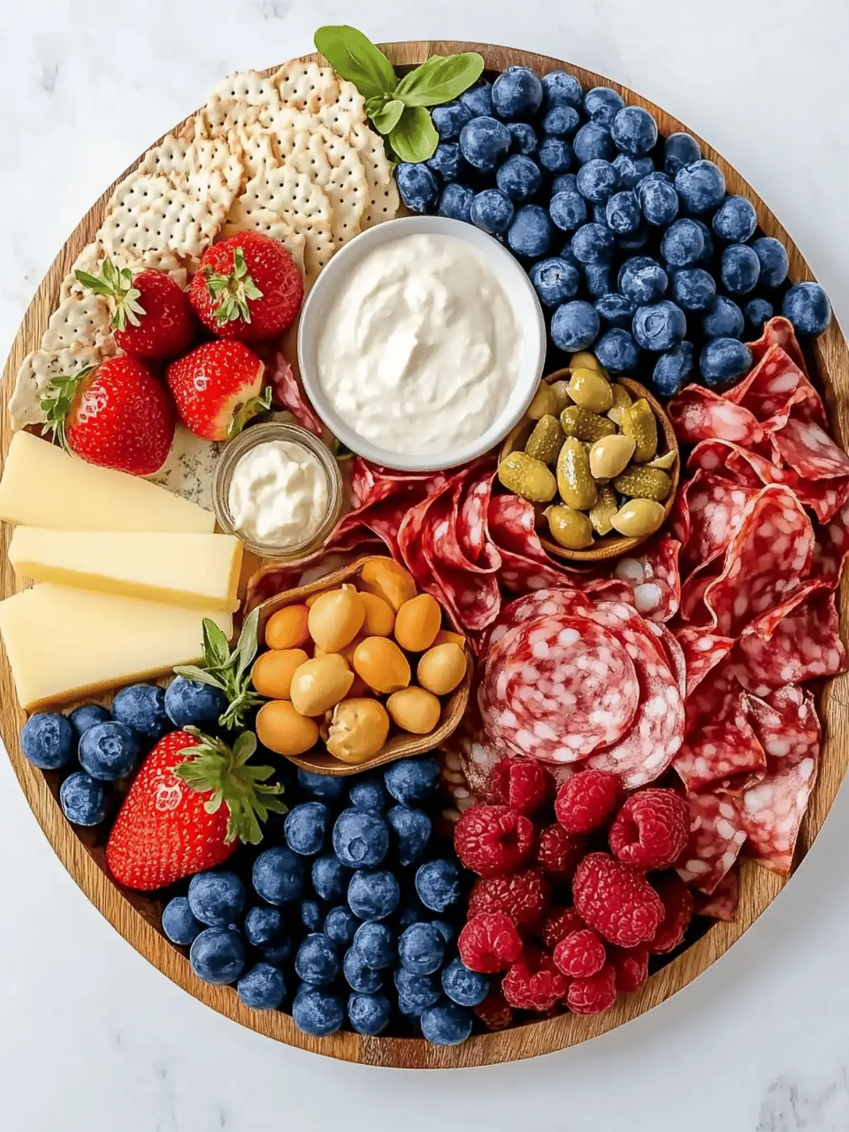Healthy Red White and Blue Charcuterie Board for Fun Gatherings 5 Healthy Red White and Blue Charcuterie Board