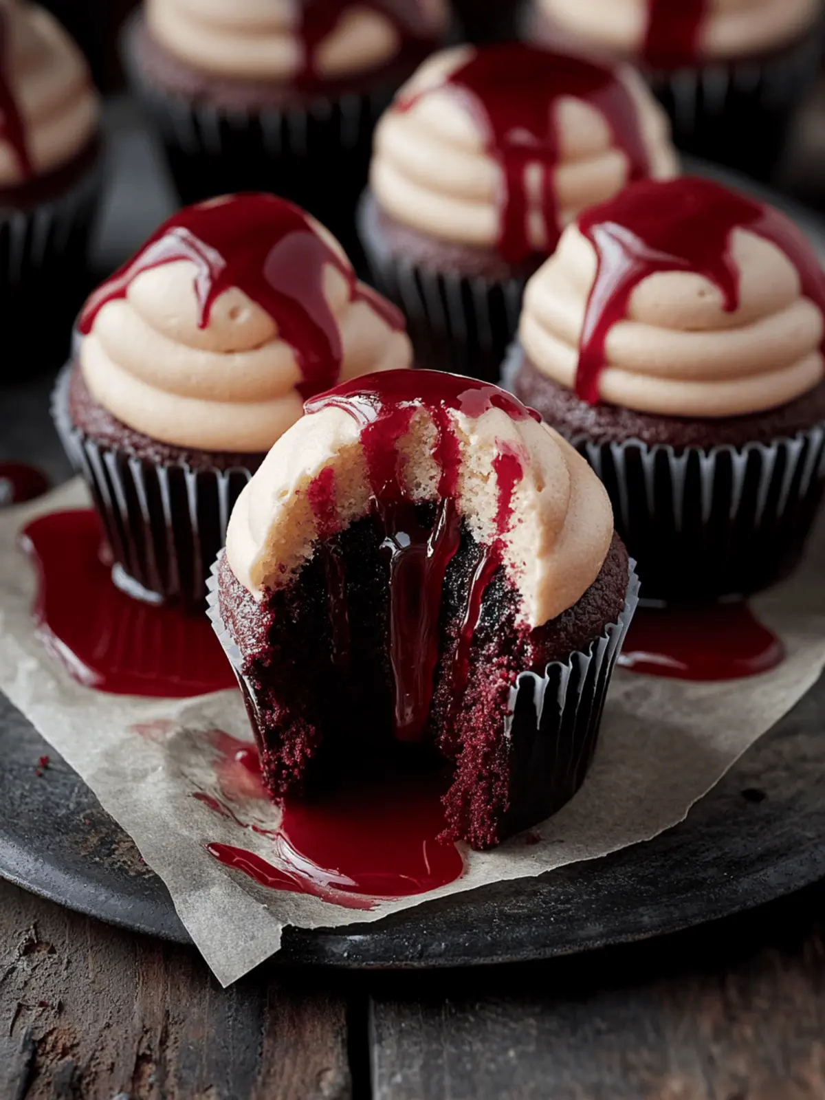 Vampire Bite Halloween Cupcakes: Scream-Worthy Sweet Delights 4 Vampire Bite Halloween Cupcakes