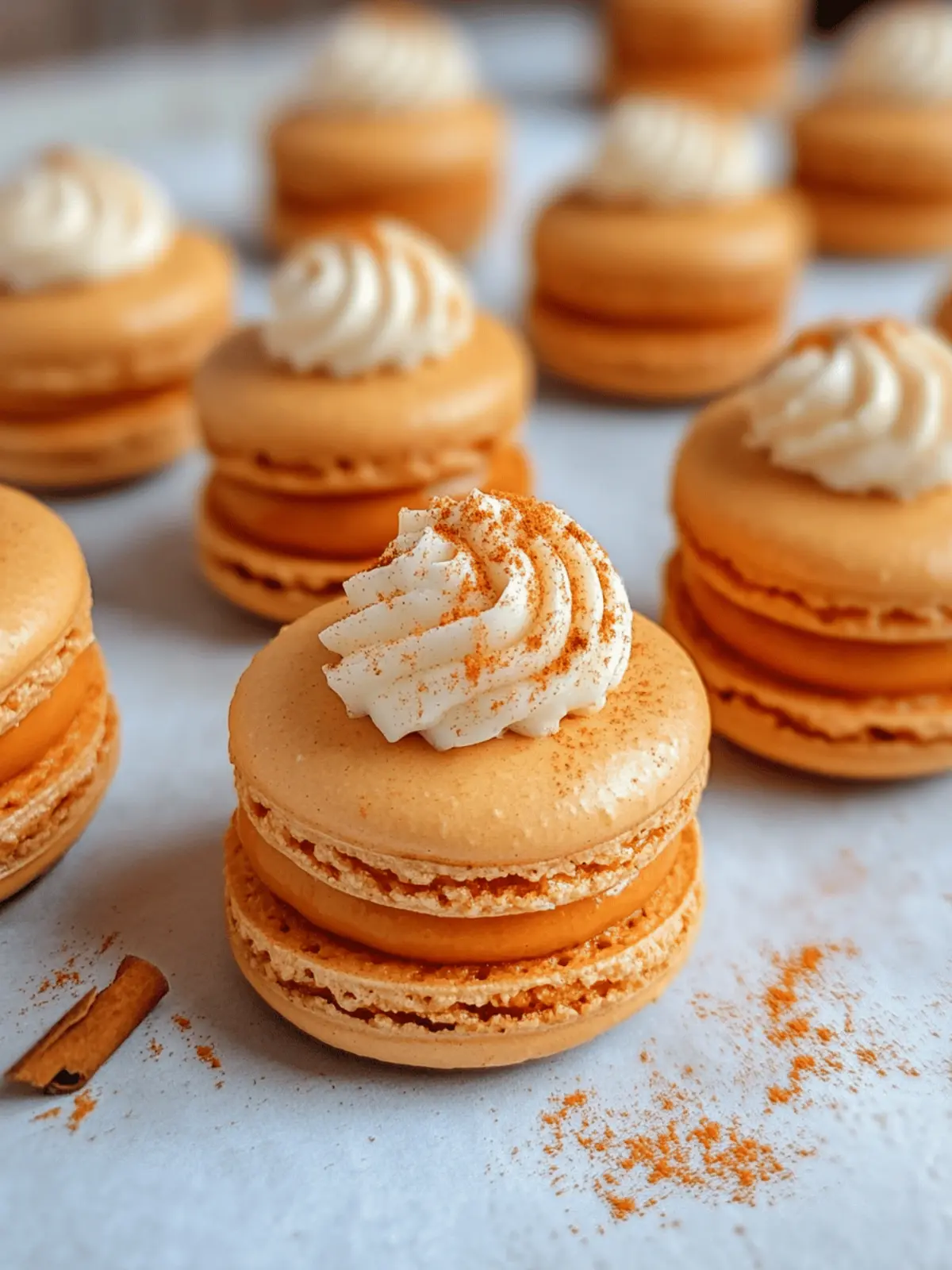 Decadent Pumpkin Pie Macarons to Ignite Your Fall Baking 4 Pumpkin Pie Macarons