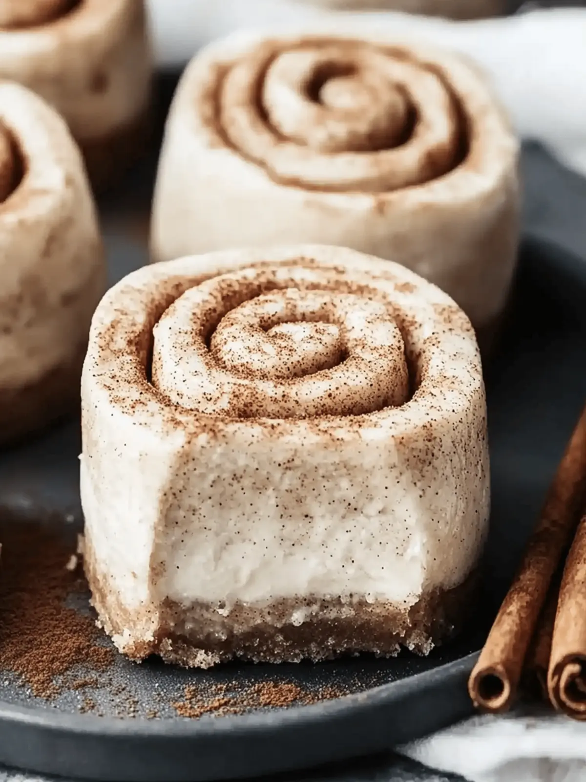 Mini Cinnamon Roll Cheesecakes that Melt in Your Mouth 4 Mini Cinnamon Roll Cheesecakes