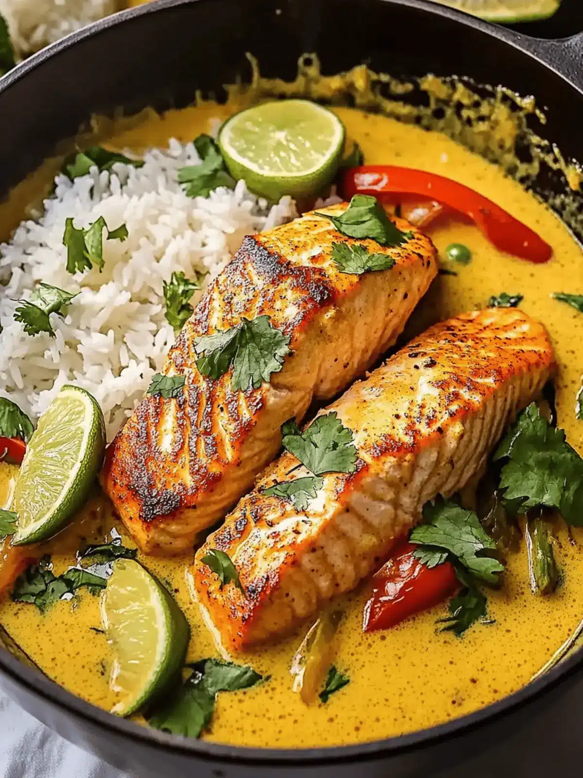 Caribbean Coconut Curry Salmon: A Quick One-Pan Delight 2 Caribbean Coconut Curry Salmon