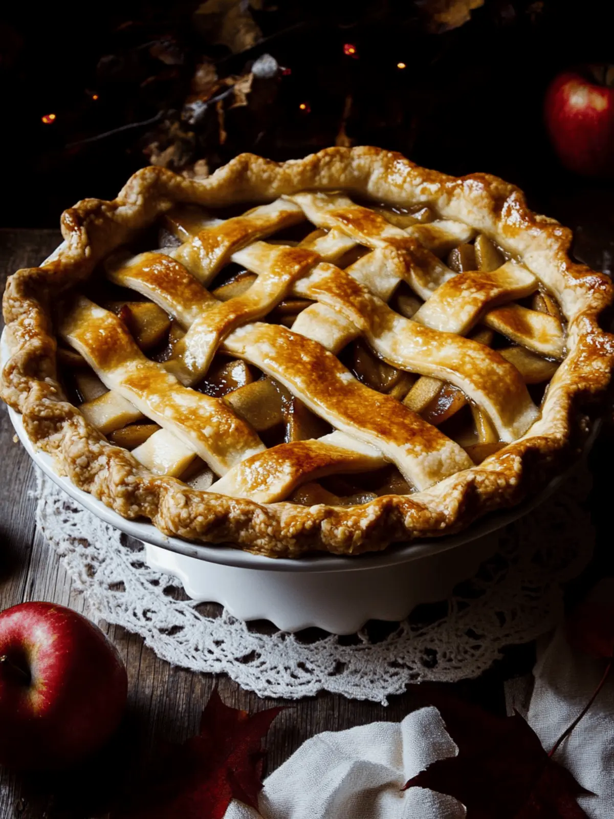 Toffee Apple Pie with Vanilla Custard for Ultimate Indulgence 4 Toffee Apple Pie with Vanilla Custard