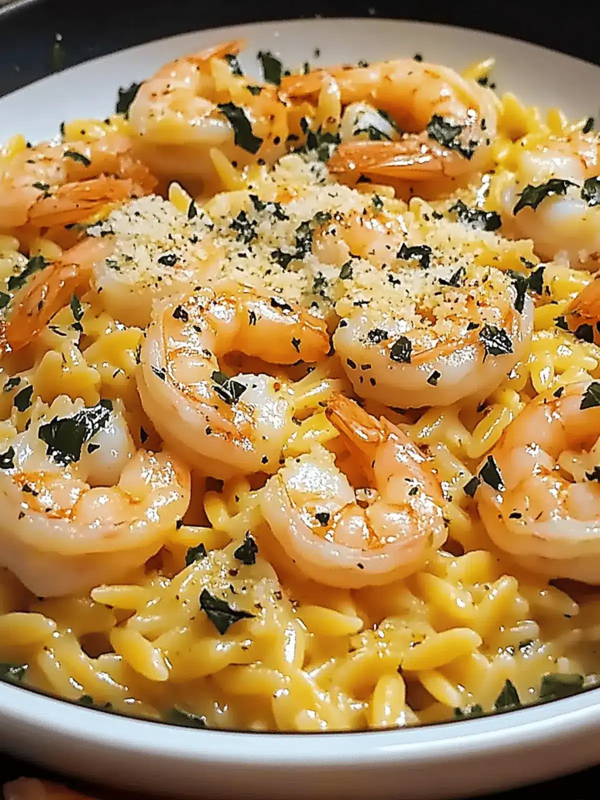 One Pan Parmesan Orzo with Shrimp for Effortless Dinners 2 One Pan Parmesan Orzo with Shrimp