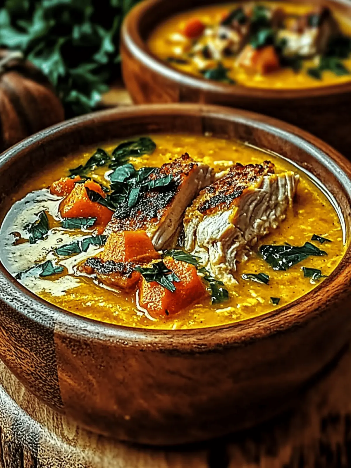 Comforting Creamy Pumpkin Chicken Soup for Cozy Nights 2 Creamy Pumpkin Chicken Soup