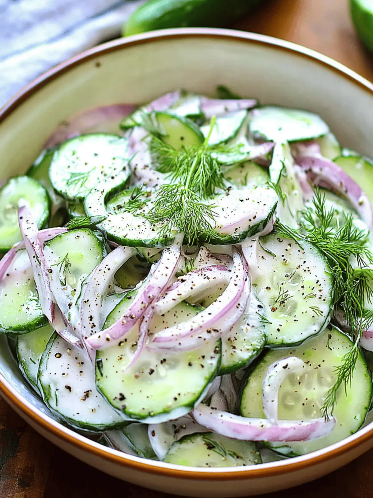 Delight in Freshness with Easy Creamy Cucumber Salad 4 Creamy Cucumber Salad