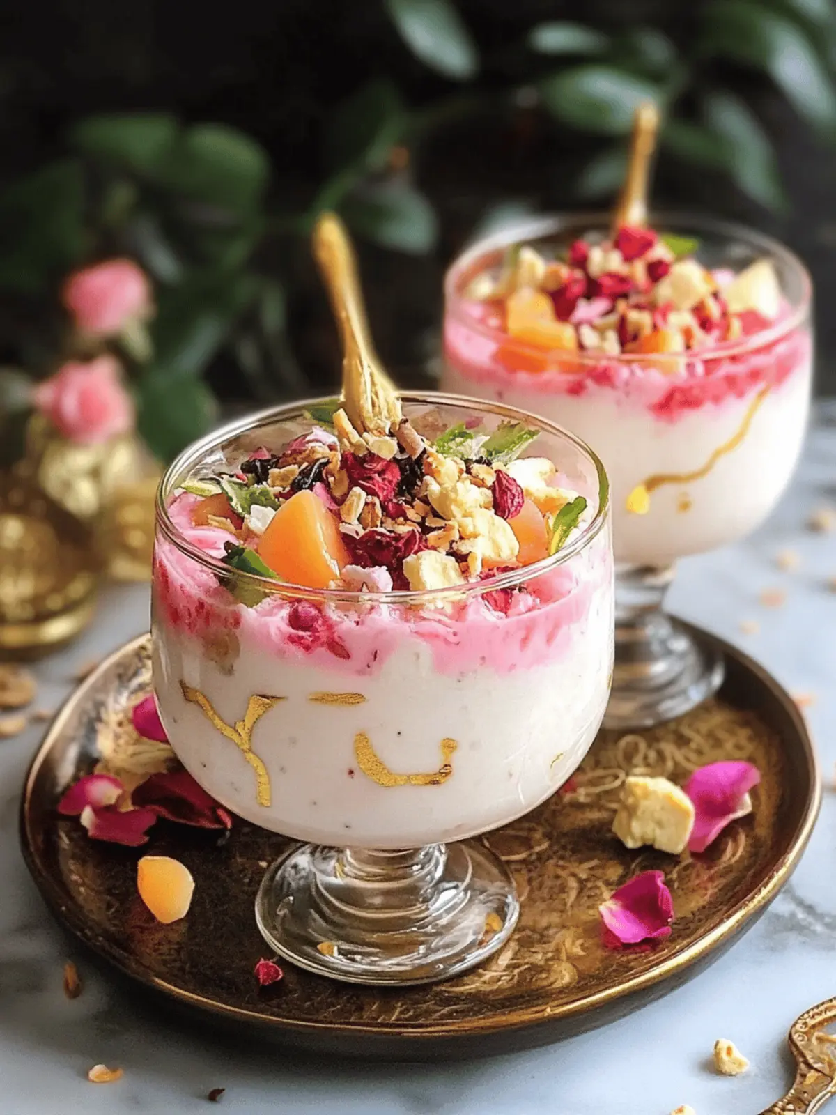 Delight in Rose Rasmalai Falooda: A Festive Indian Treat 3 Rose Rasmalai Falooda