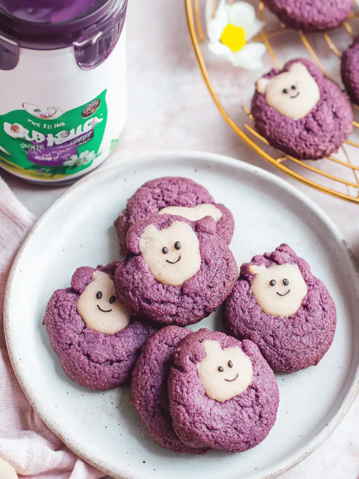 Cute Ube Snickerdoodles: Adorable Bear Cookies to Bake Today 4 Cute Ube Snickerdoodles