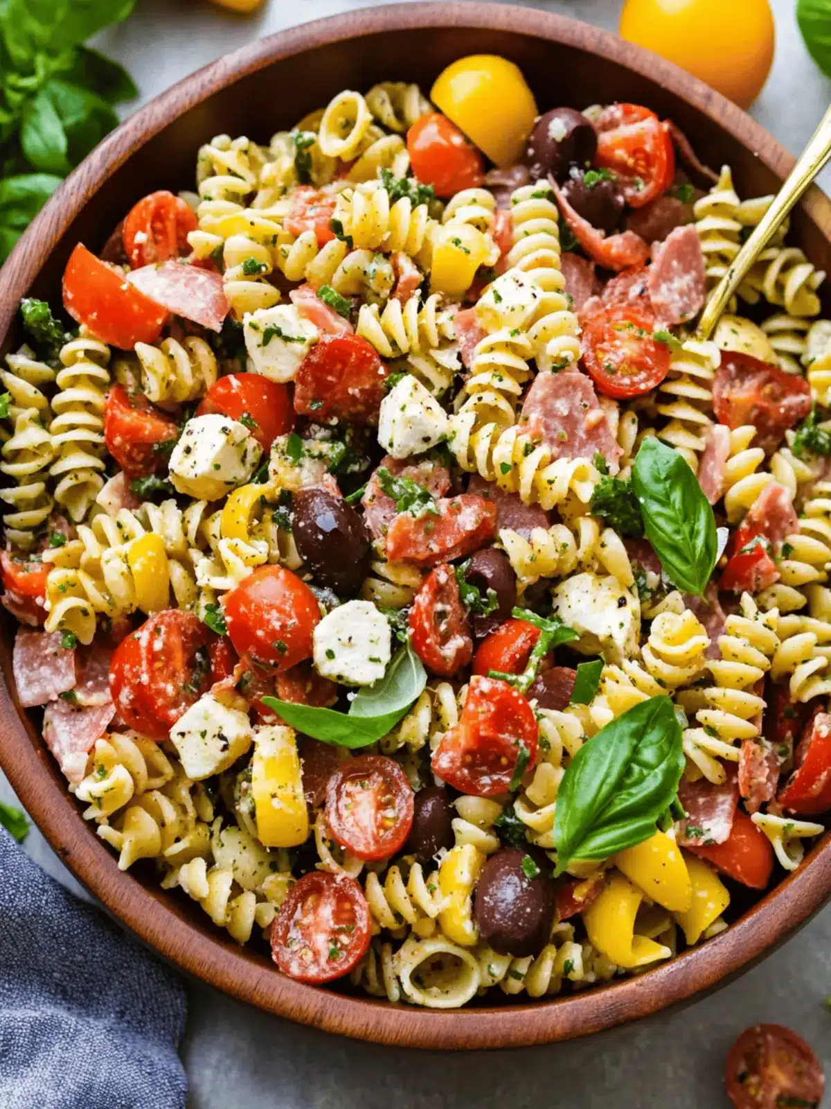 Ultimate Italian Antipasto Pasta Salad for Summer Bliss 3 Italian Antipasto Pasta Salad
