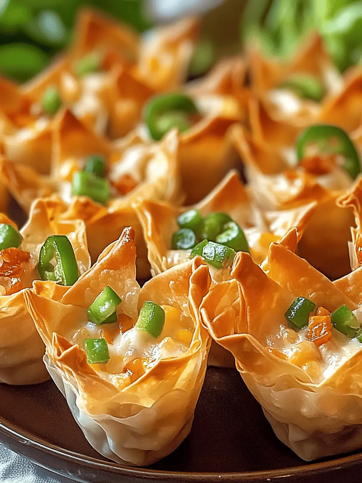 Spicy Jalapeno Popper Wonton Cups for Flavor-Packed Fun 3 Jalapeno Popper Wonton Cups